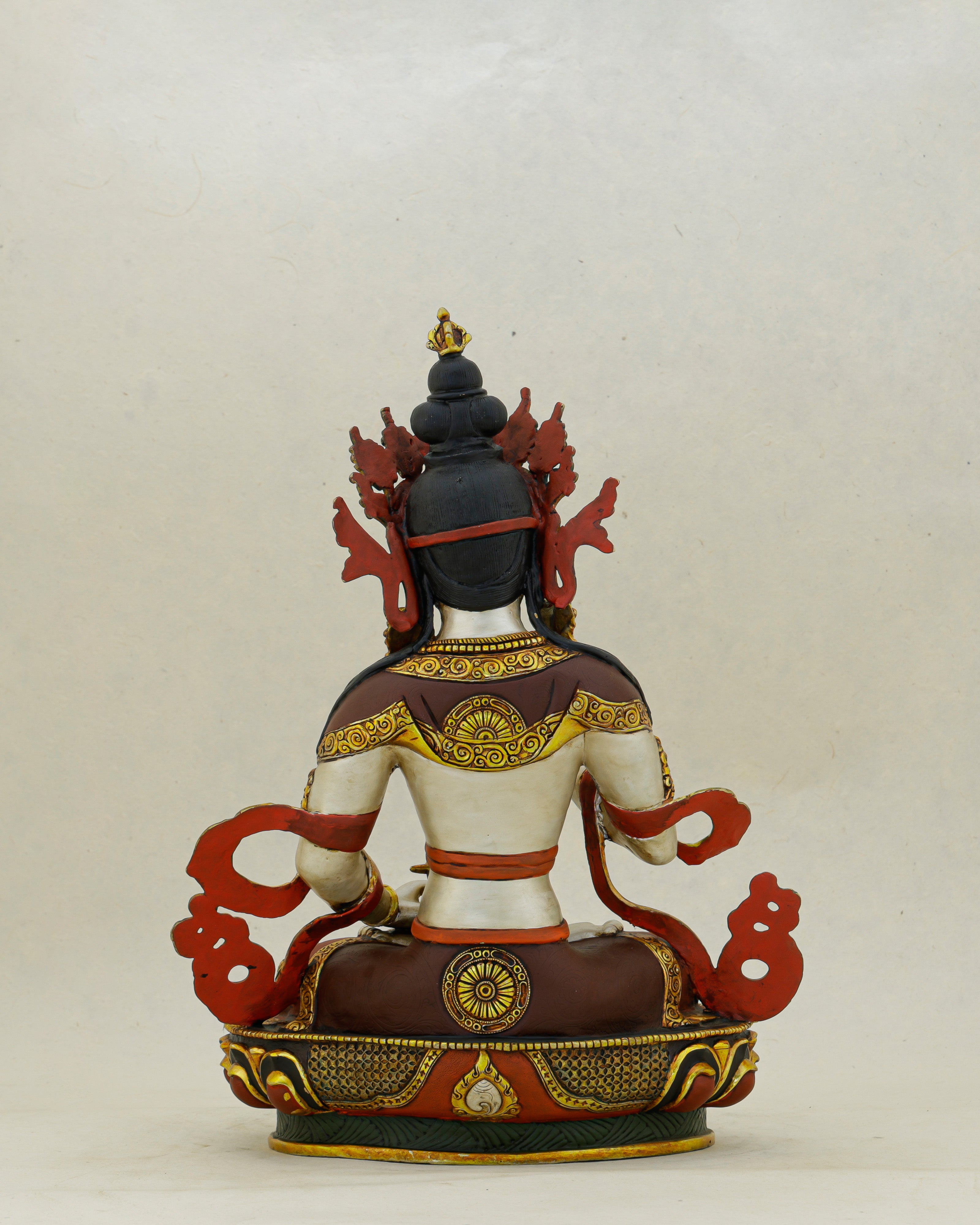 White as the Unstained Mind, Gold as Its Radiance | Handcrafted Vajrasattva From Nepal
