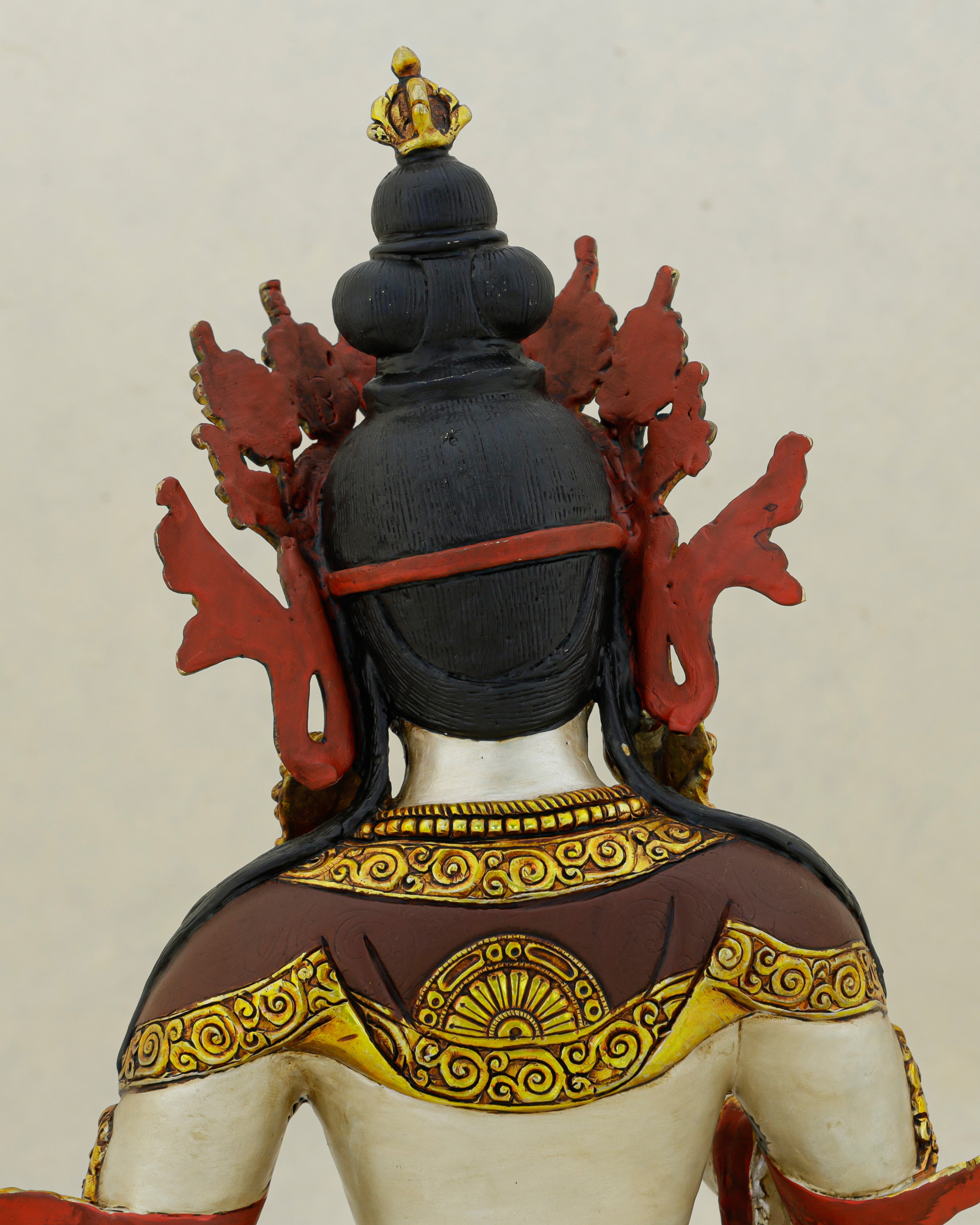 White as the Unstained Mind, Gold as Its Radiance | Handcrafted Vajrasattva From Nepal