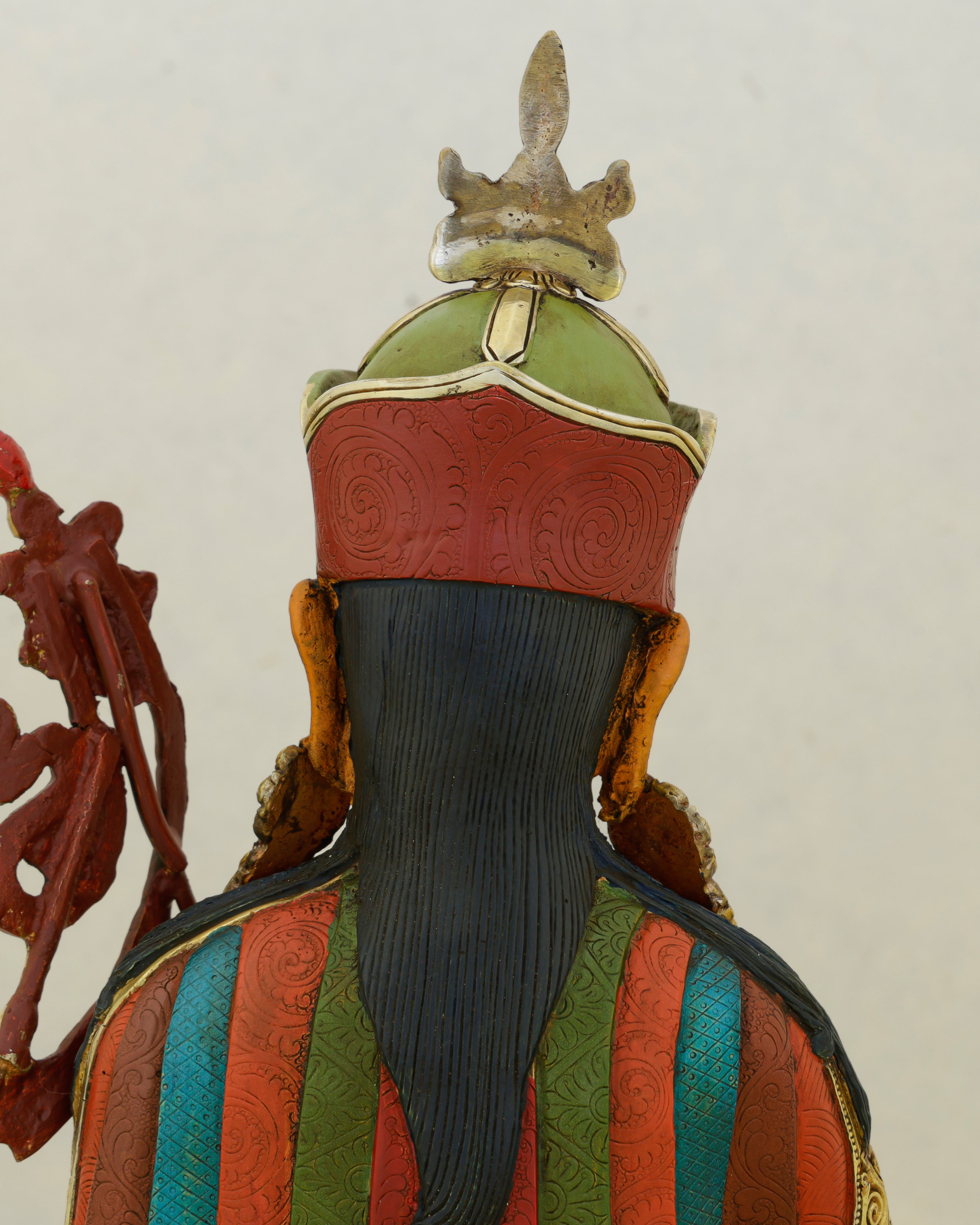 His Eyes Have Seen Every Demon Fall | Hand Painted Guru Rinpoche Statue