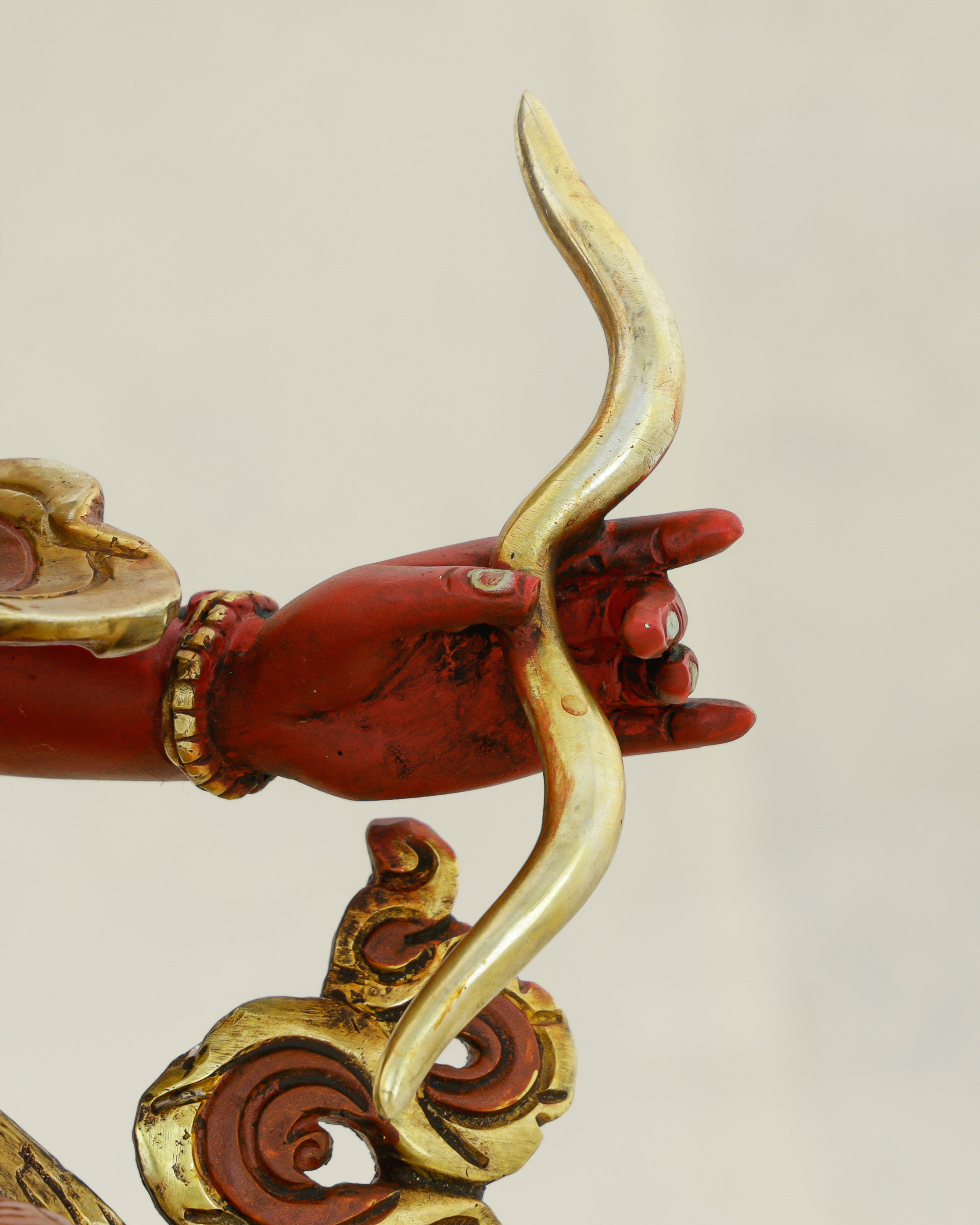 Red as Fire, Sharp as Truth | Six-Armed Manjushri From Nepal