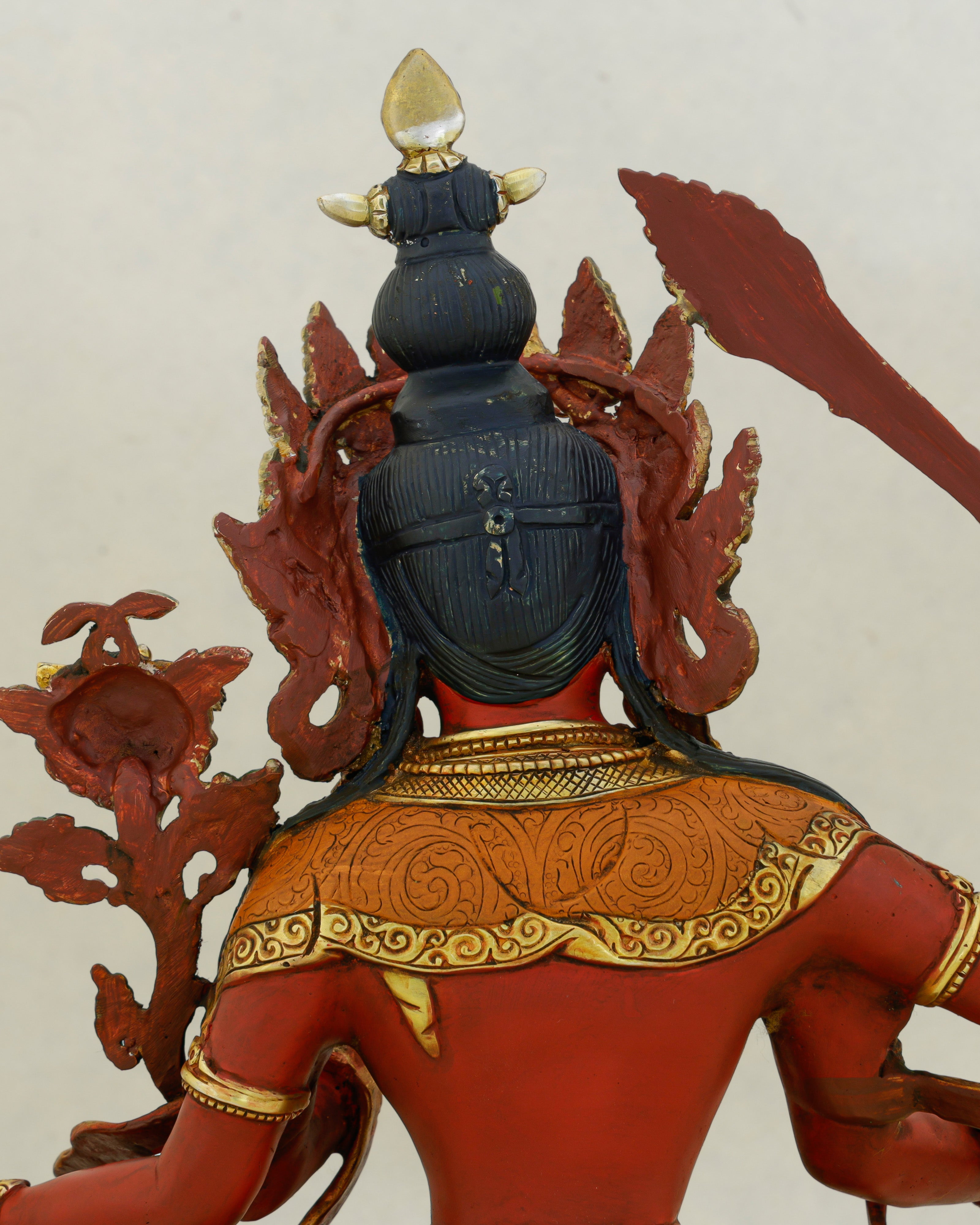 Red as Fire, Sharp as Truth | Six-Armed Manjushri From Nepal