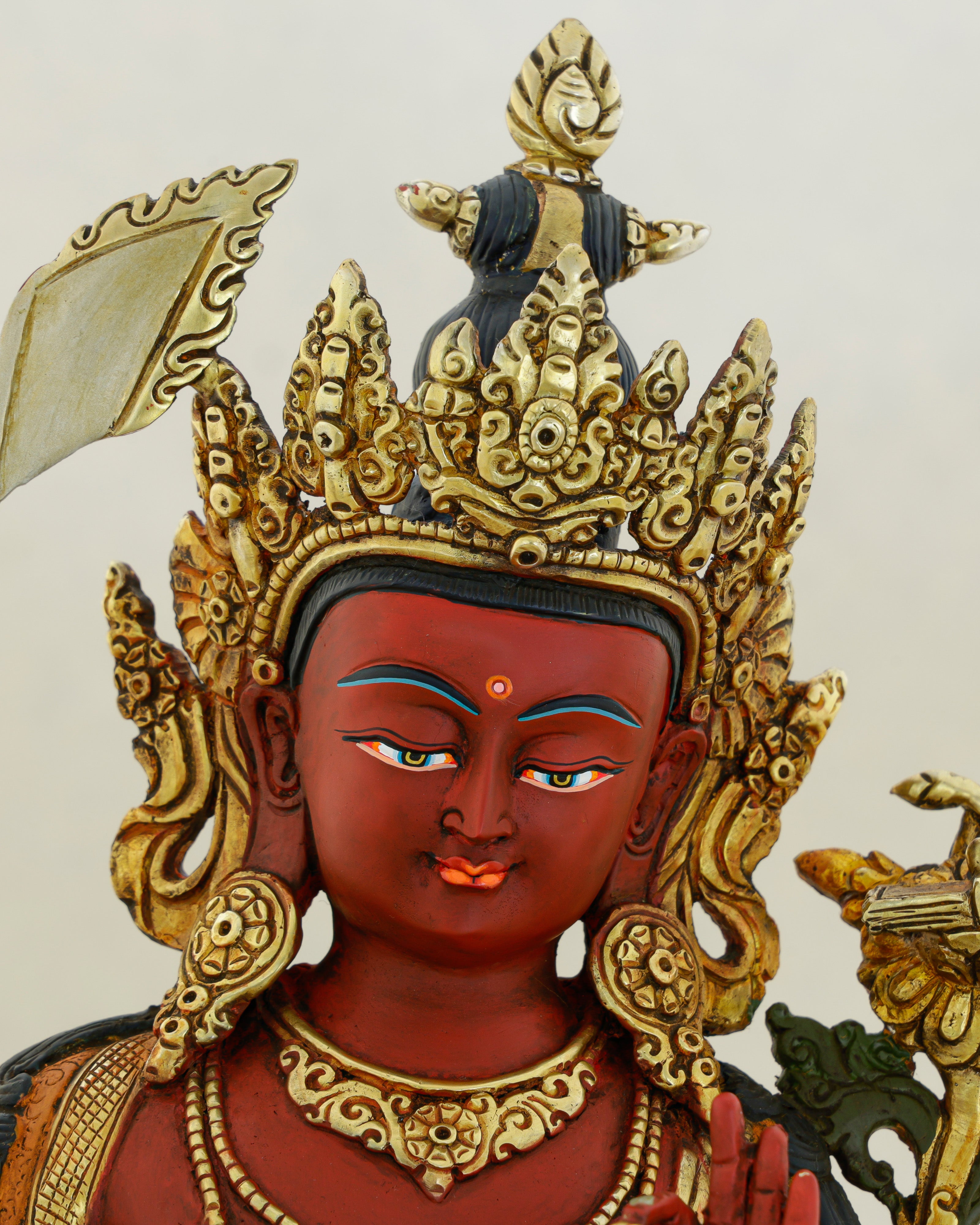 Red as Fire, Sharp as Truth | Six-Armed Manjushri From Nepal