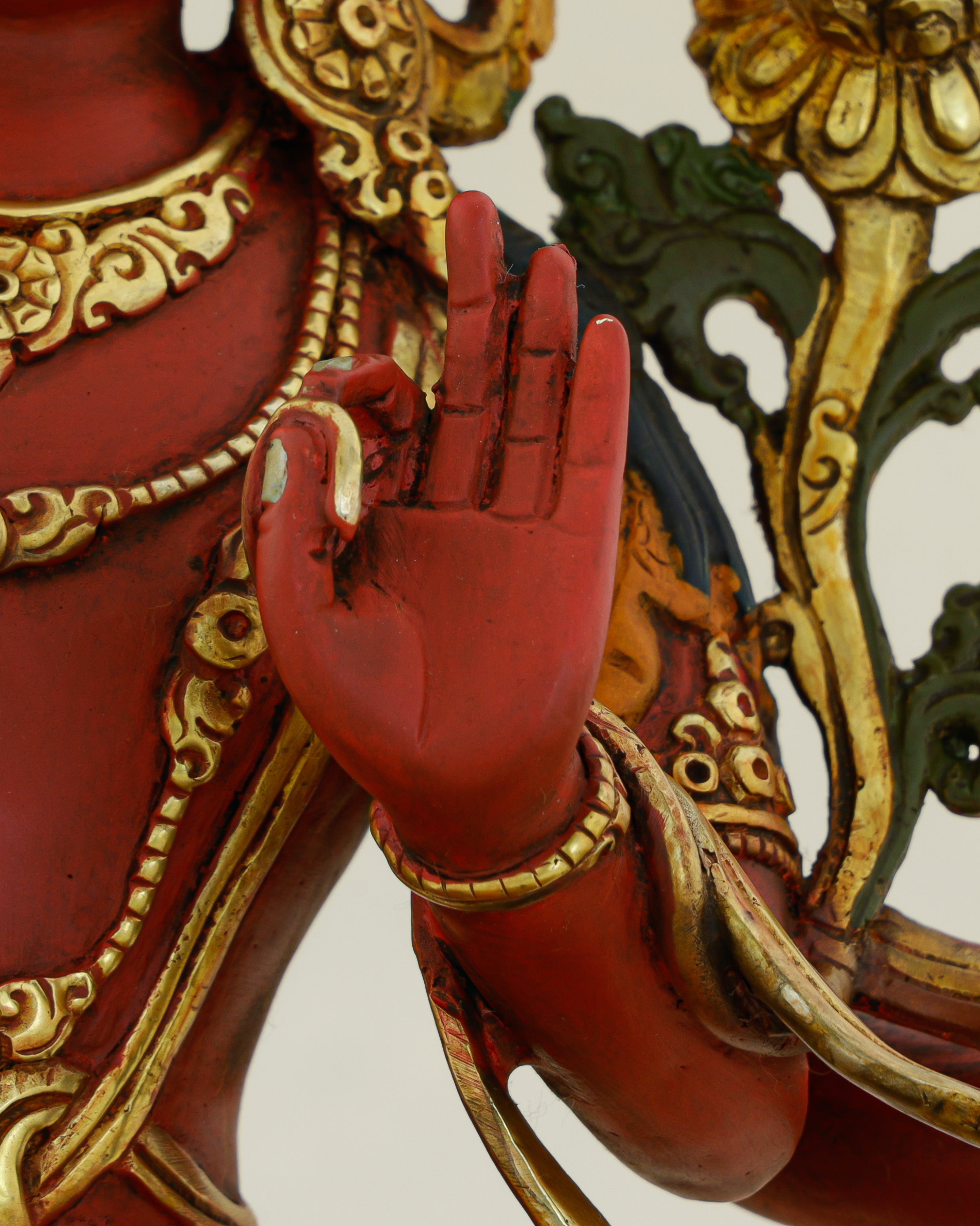 Red as Fire, Sharp as Truth | Six-Armed Manjushri From Nepal