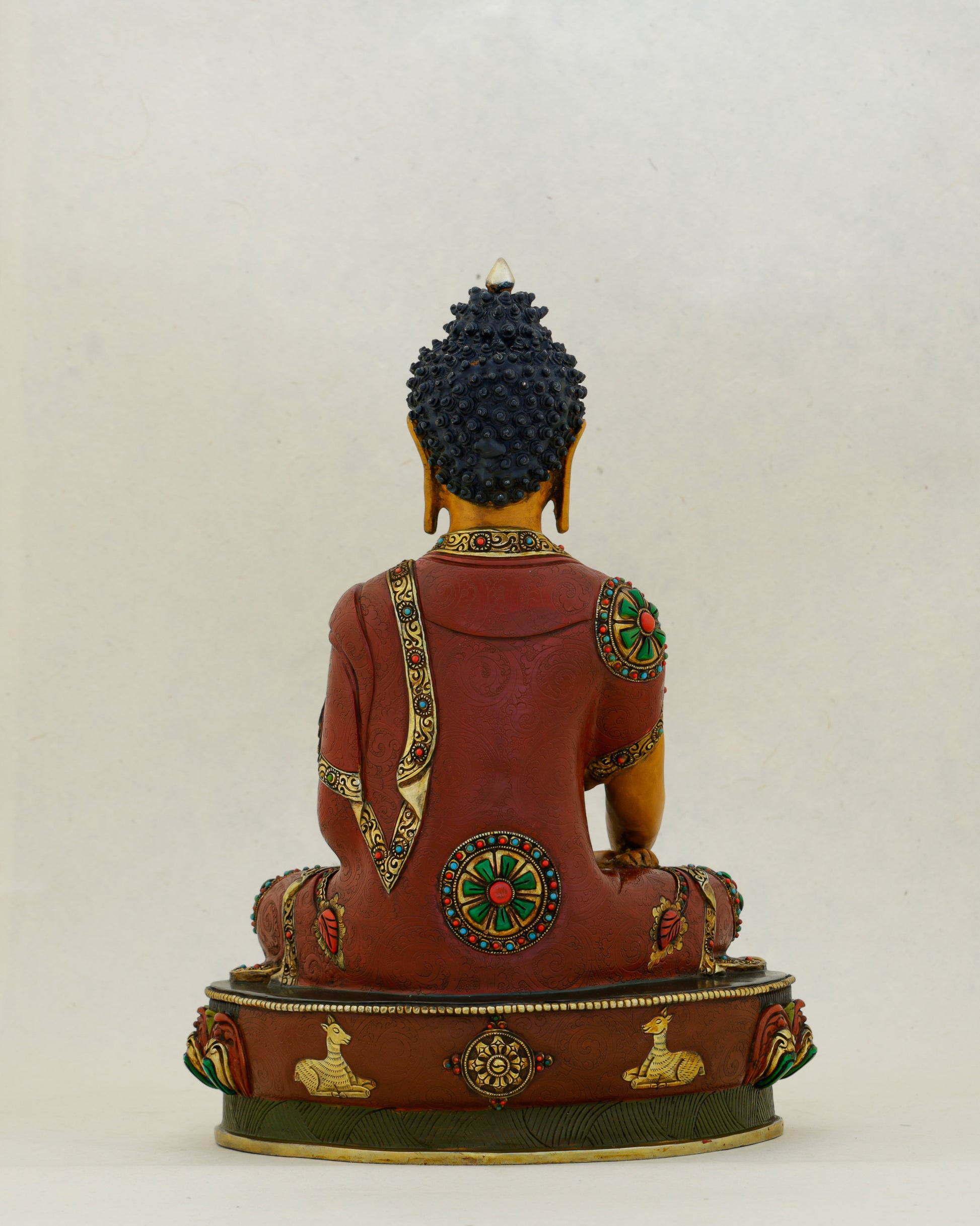 Warm as the Sun That Never Sets | Hand Painted Sakyamuni Buddha Statue - Authentic Handcrafted Statue