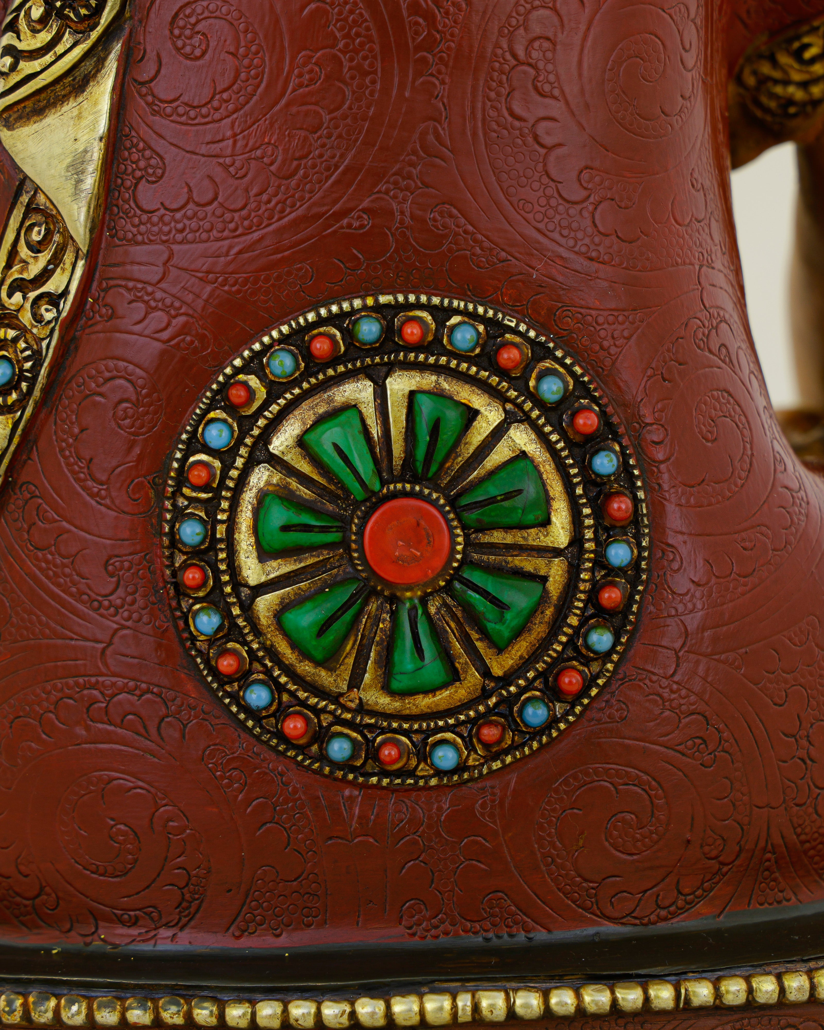 Warm as the Sun That Never Sets | Hand Painted Sakyamuni Buddha Statue