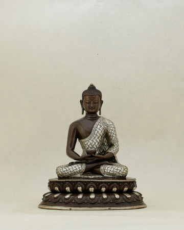 Dark as the Infinite, Bright as the Pure Land |&nbsp; Oxidized Amitabha Buddha From Nepal