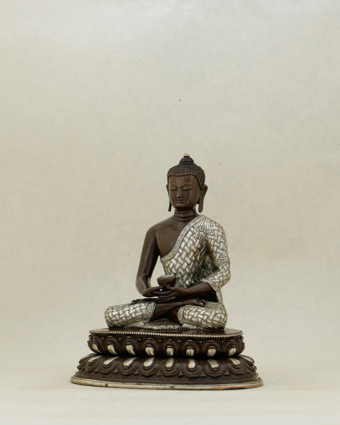 Dark as the Infinite, Bright as the Pure Land |&nbsp; Oxidized Amitabha Buddha From Nepal - Handcrafted Buddhist Statue - Authentic Sacred Art