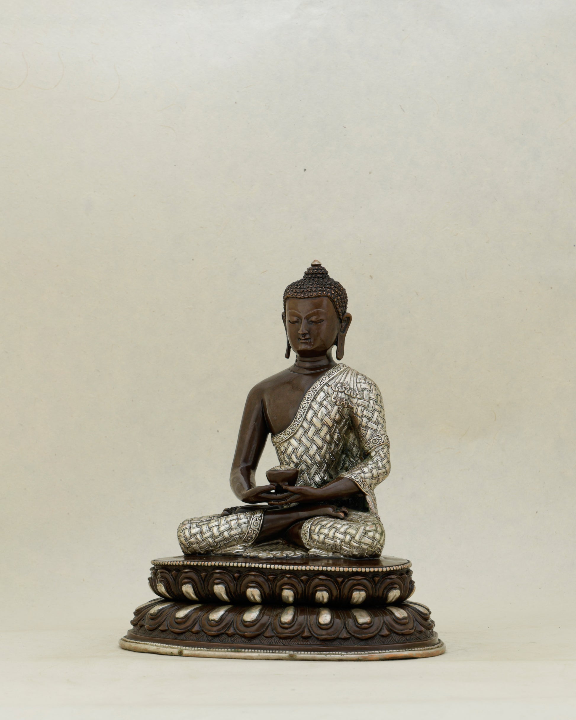 Dark as the Infinite, Bright as the Pure Land |&nbsp; Oxidized Amitabha Buddha From Nepal - Authentic Handcrafted Statue