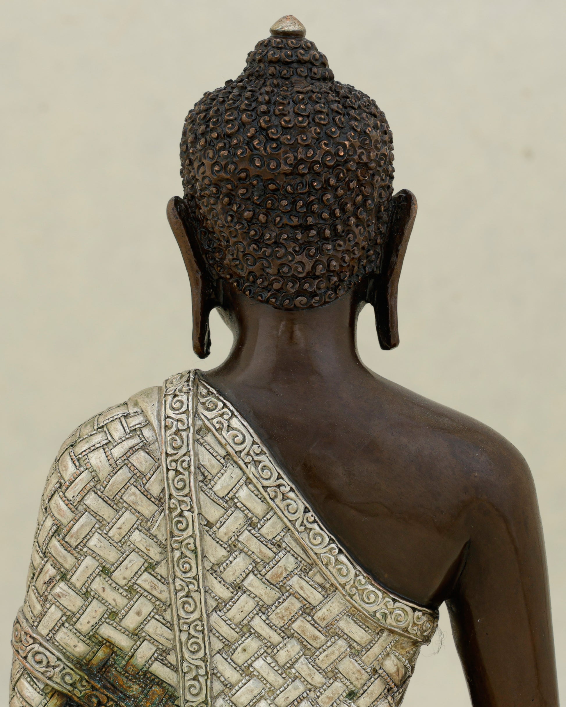 Dark as the Infinite, Bright as the Pure Land |&nbsp; Oxidized Amitabha Buddha From Nepal - Authentic Handcrafted Statue