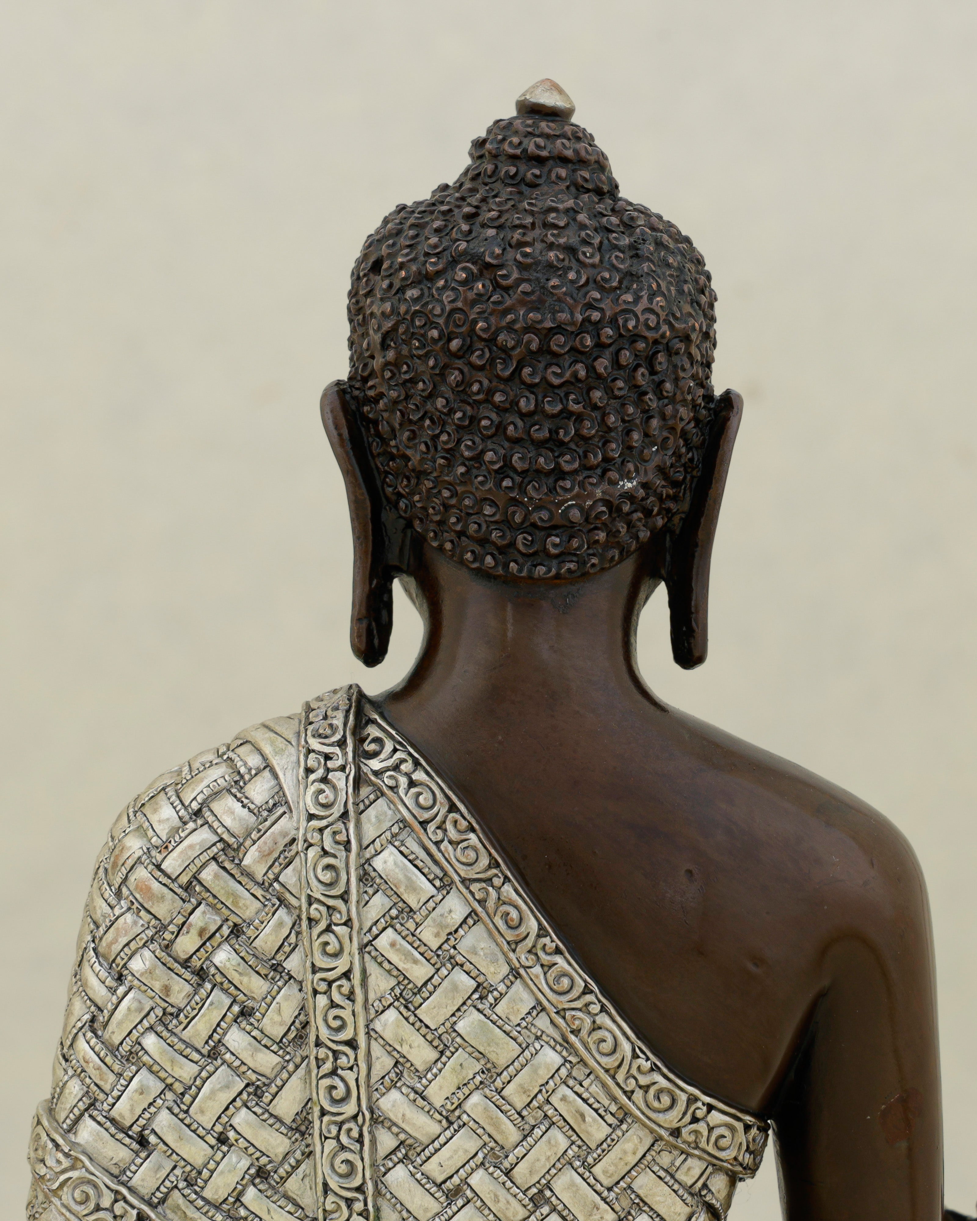 Bronze and Silver, Ancient and Healing | Oxidized Medicine Buddha From Nepal