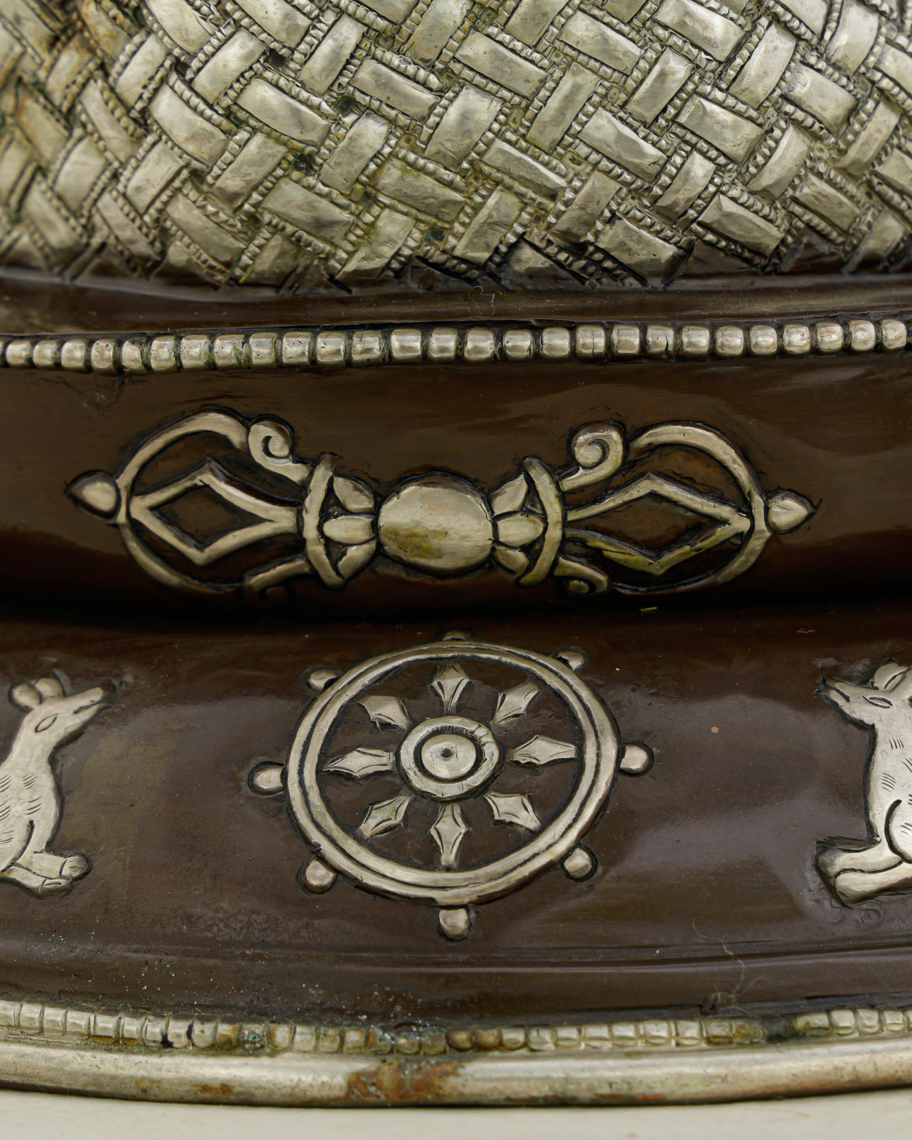 Where Bronze Meets Wisdom | Oxidized Silver Sakyamuni Buddha
