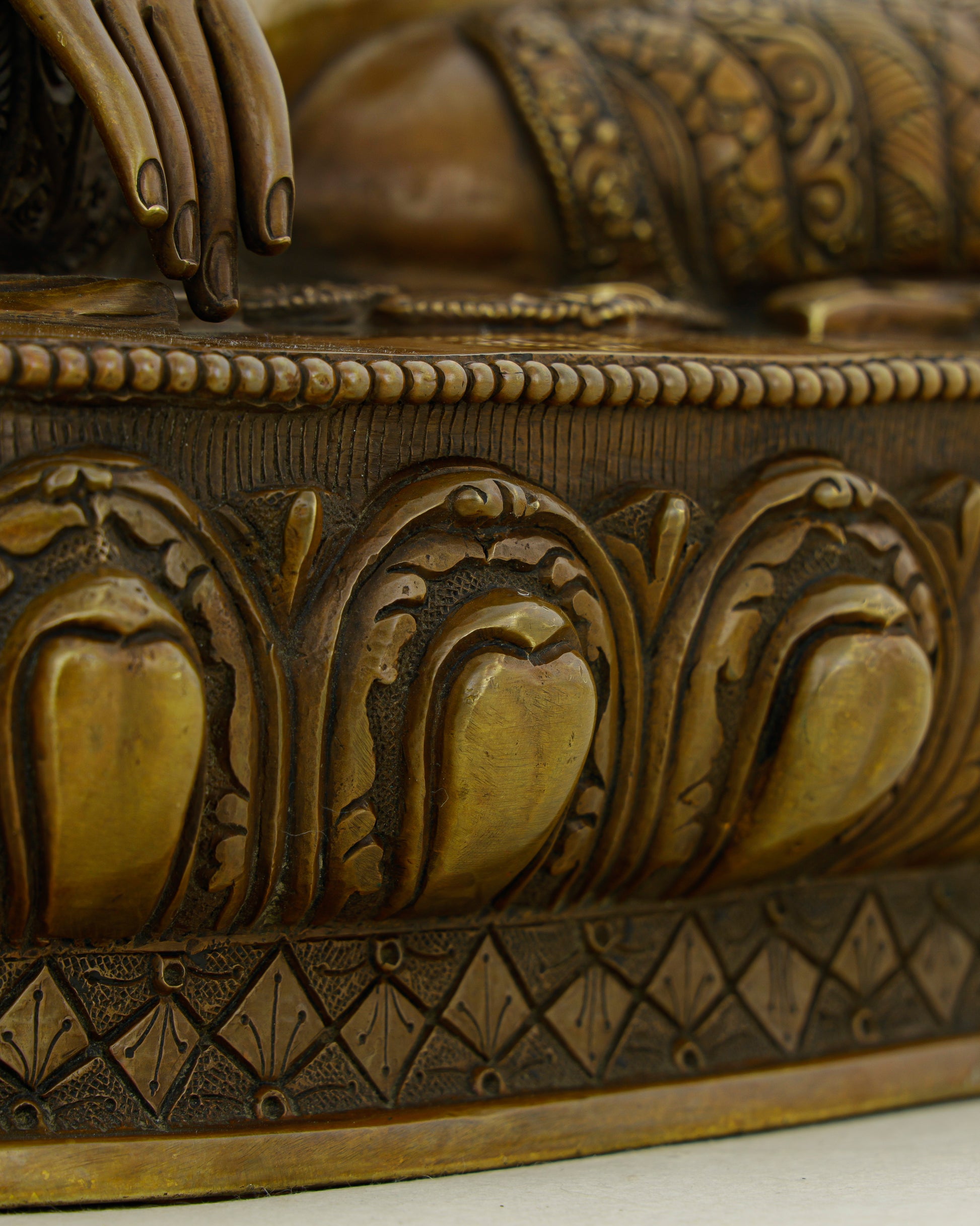 Golden Face, Ancient Soul | Oxidized Sakyamuni Buddha Statue - Authentic Handcrafted Statue