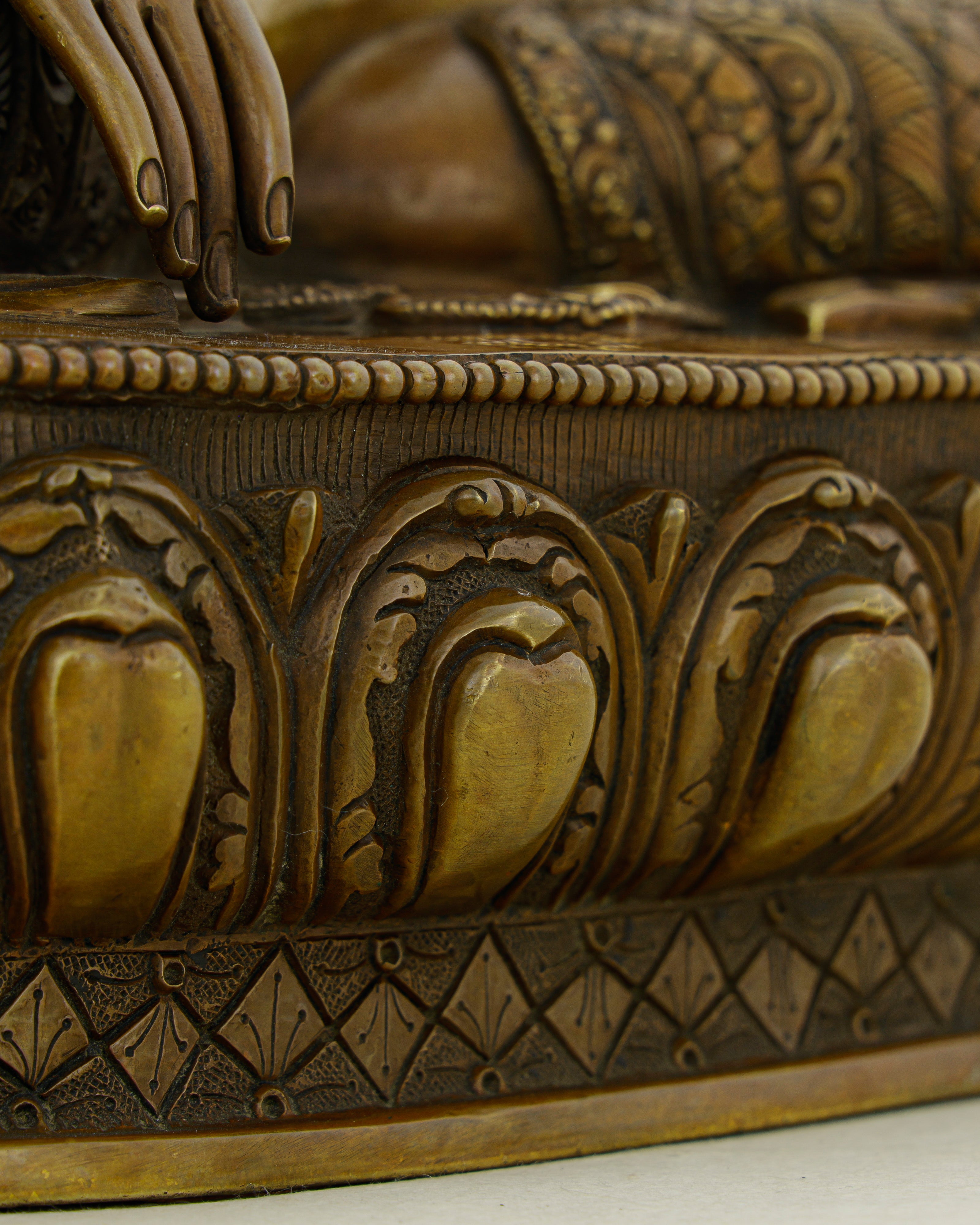 Golden Face, Ancient Soul | Oxidized Sakyamuni Buddha Statue