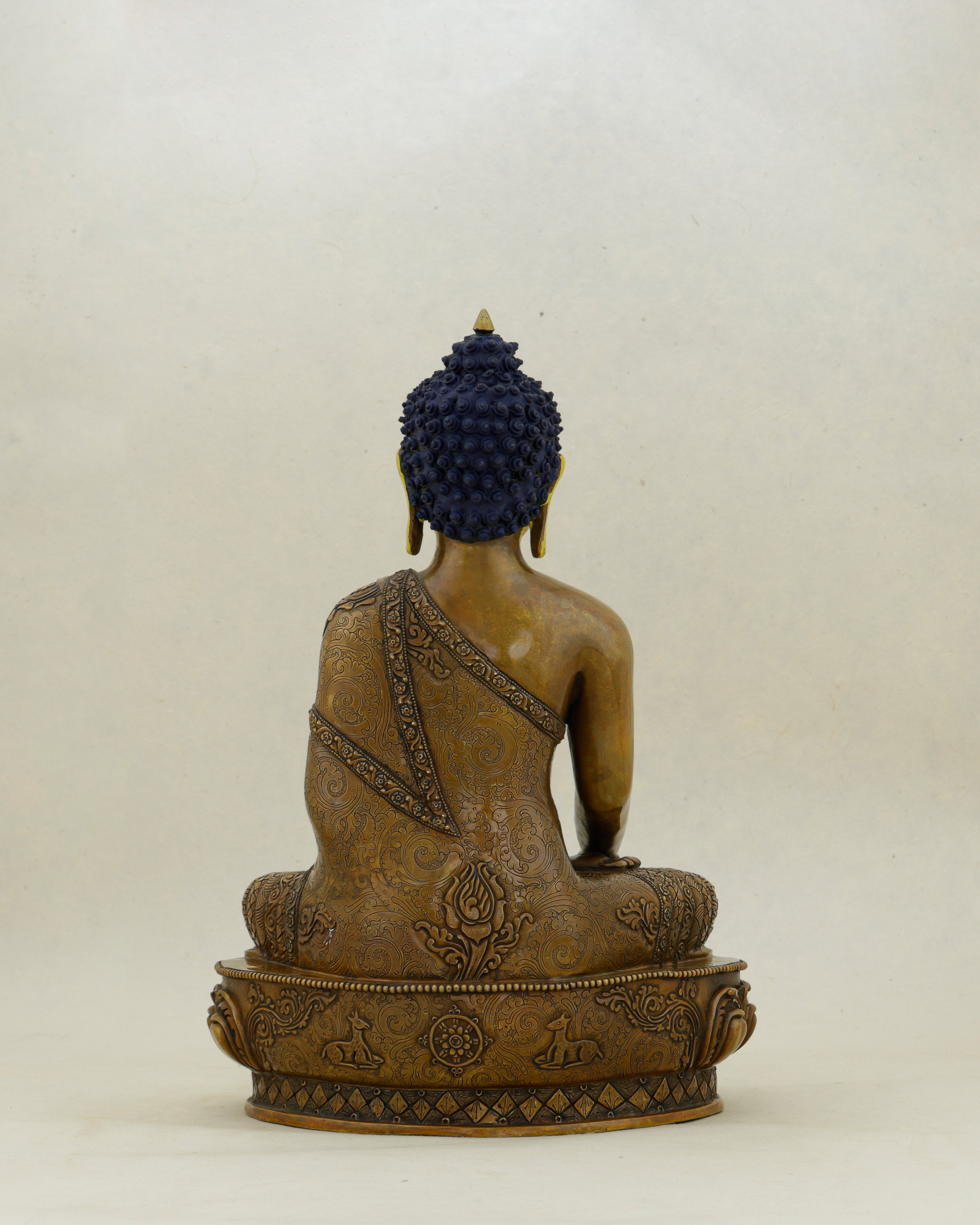 Golden Face, Ancient Soul | Oxidized Sakyamuni Buddha Statue