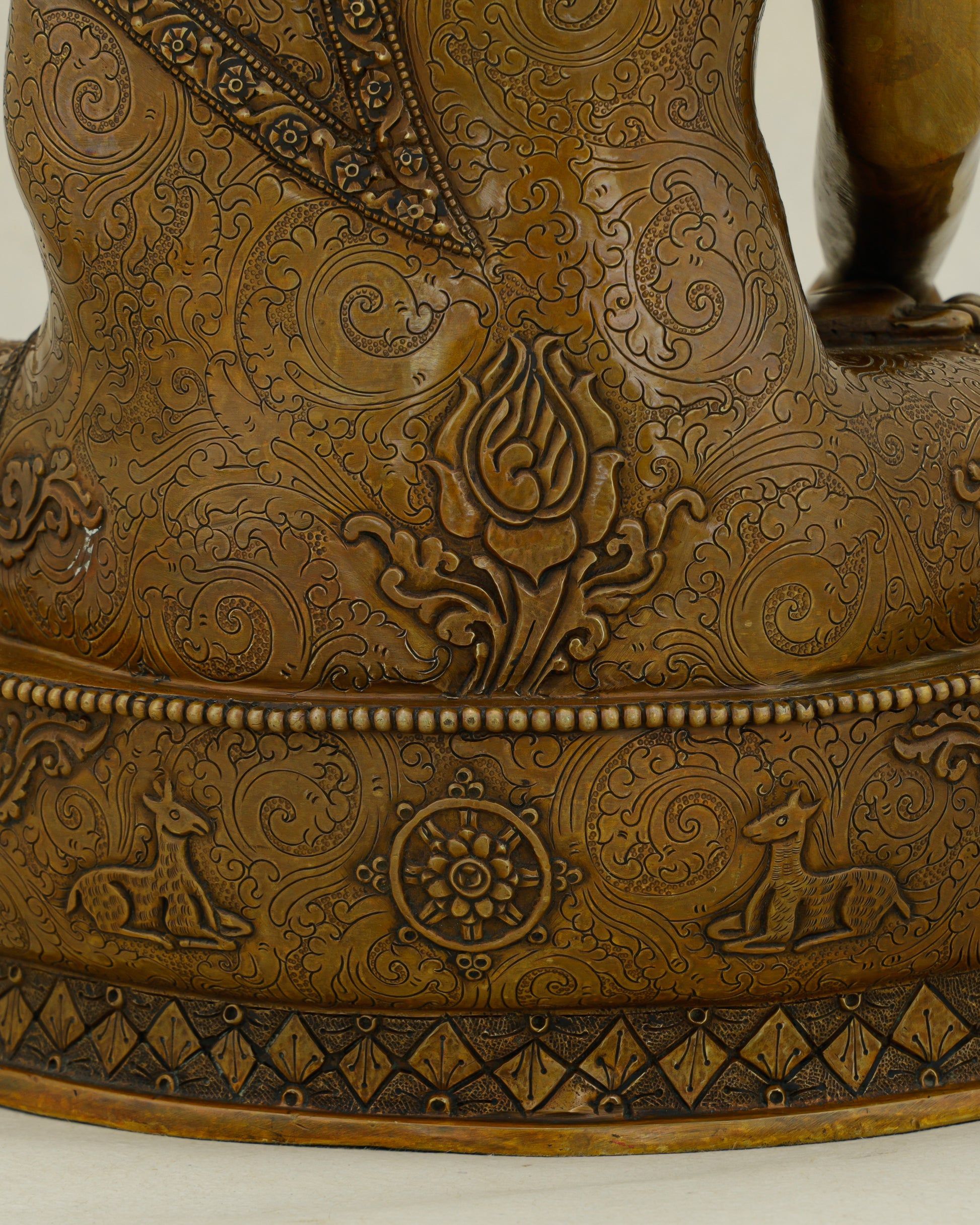 Golden Face, Ancient Soul | Oxidized Sakyamuni Buddha Statue - Authentic Handcrafted Statue