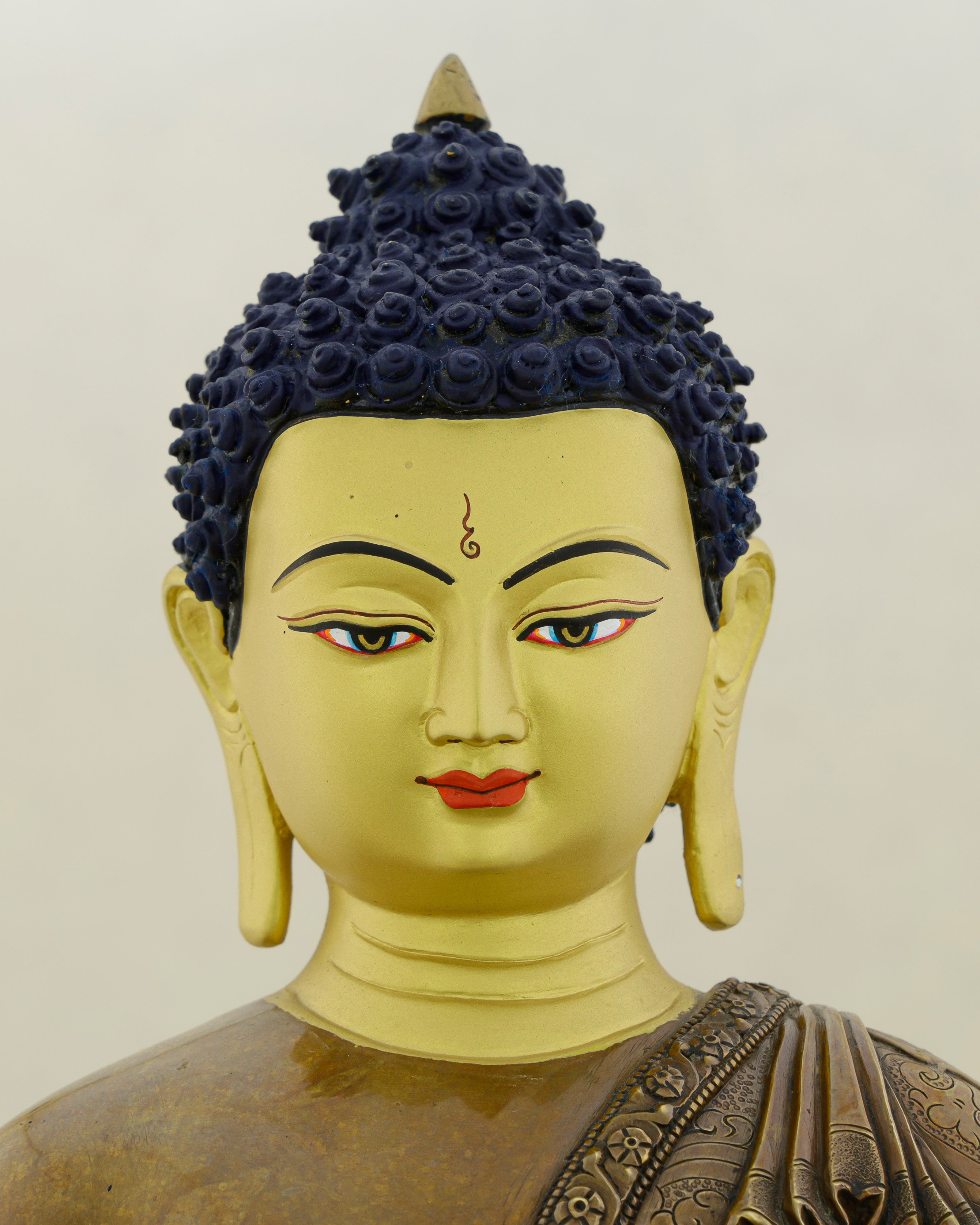 Golden Face, Ancient Soul | Oxidized Sakyamuni Buddha Statue