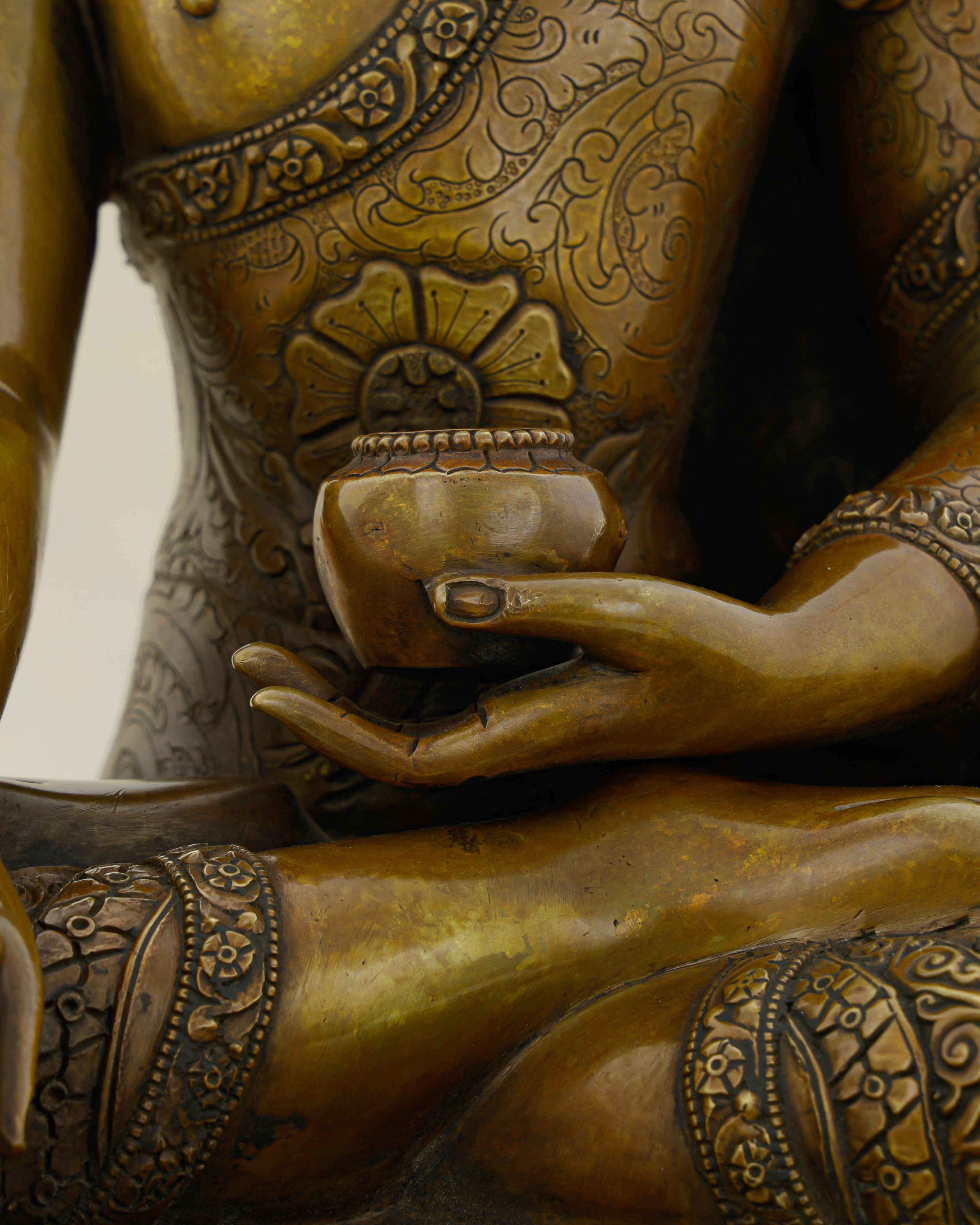 Golden Face, Ancient Soul | Oxidized Sakyamuni Buddha Statue
