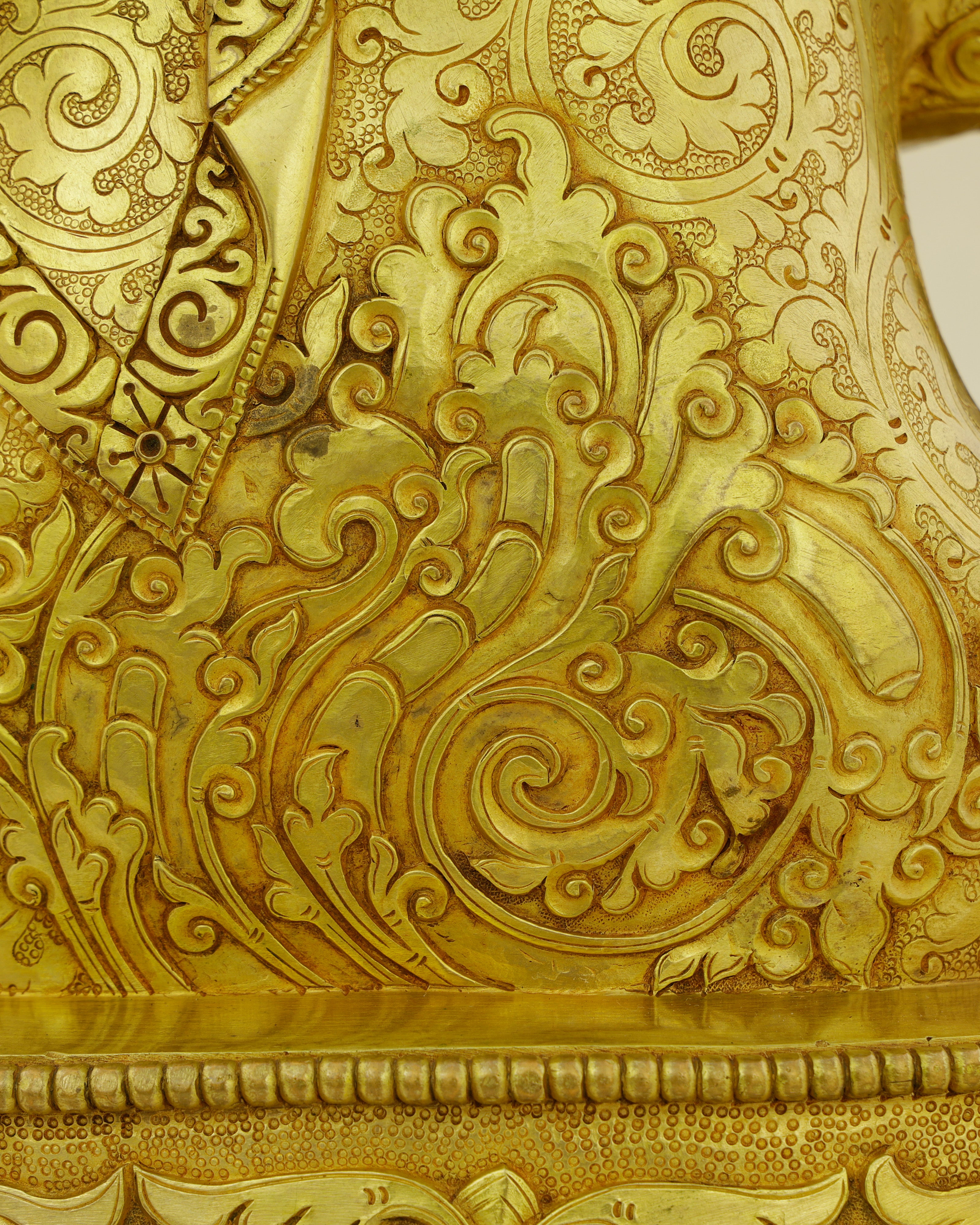 Carved in Gold, Rooted in Truth | 24K Gold Gilded Sakyamuni Buddha Statue