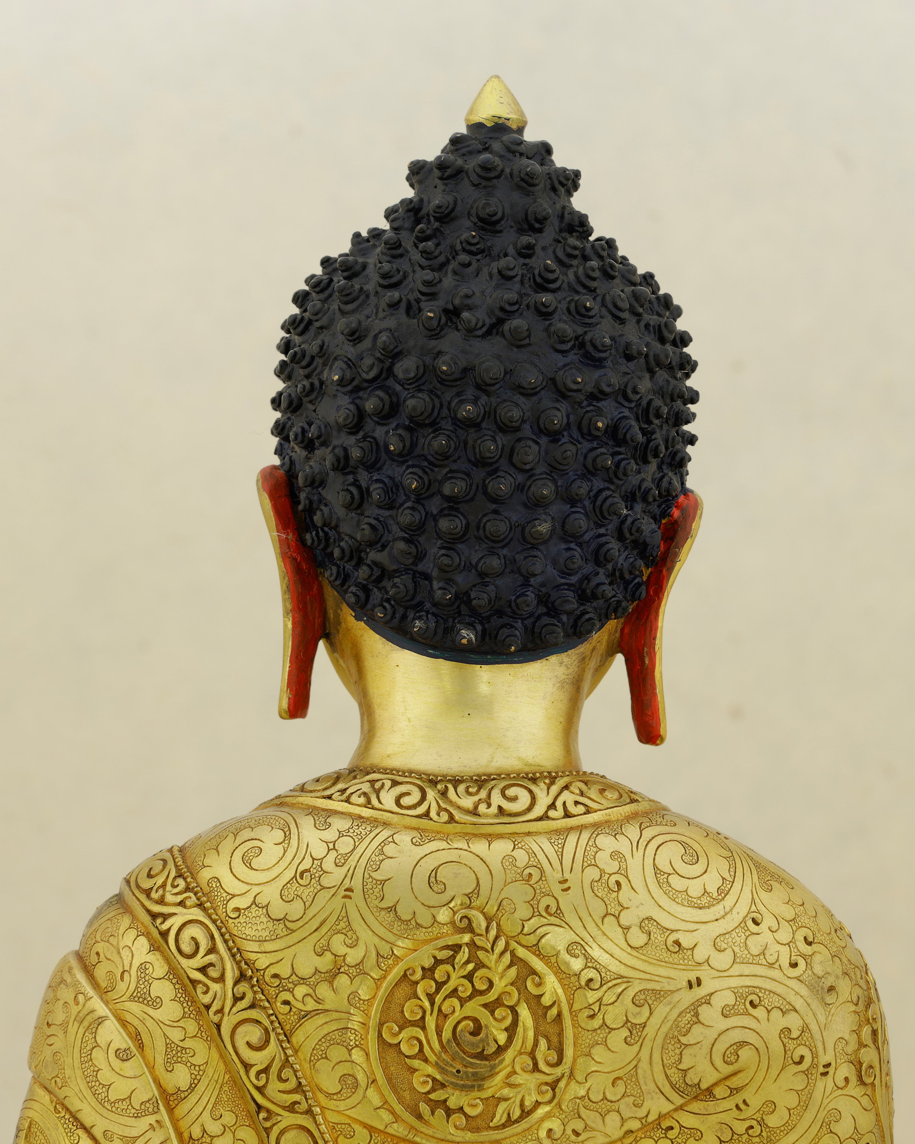 Carved in Gold, Rooted in Truth | 24K Gold Gilded Sakyamuni Buddha Statue