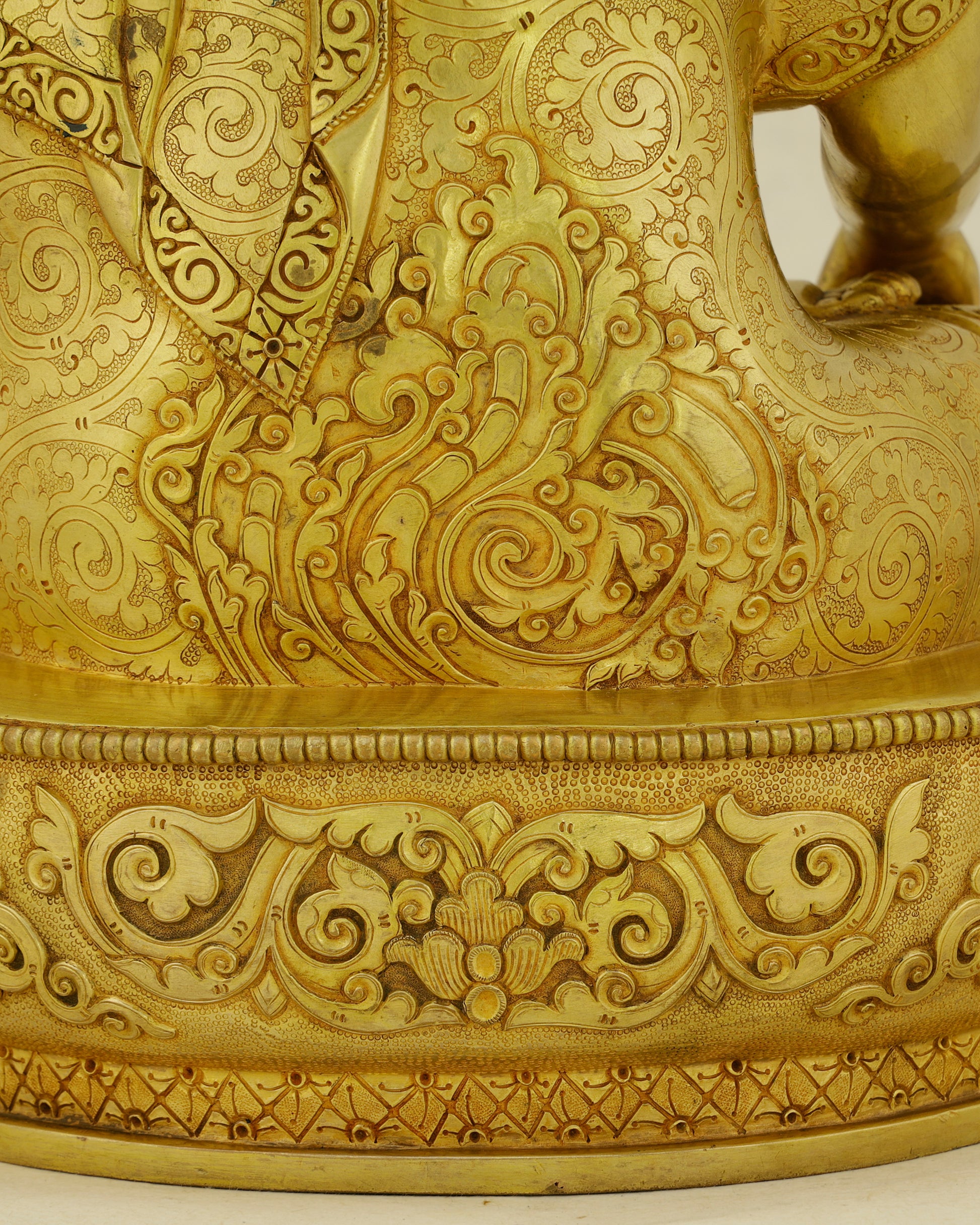 Carved in Gold, Rooted in Truth | 24K Gold Gilded Sakyamuni Buddha Statue - Authentic Handcrafted Statue