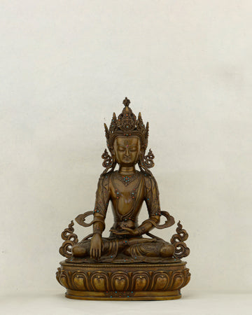 Crowned in Copper, Rooted in Power | Nepalese Oxidized Mitrugpa That Purifies Every Space