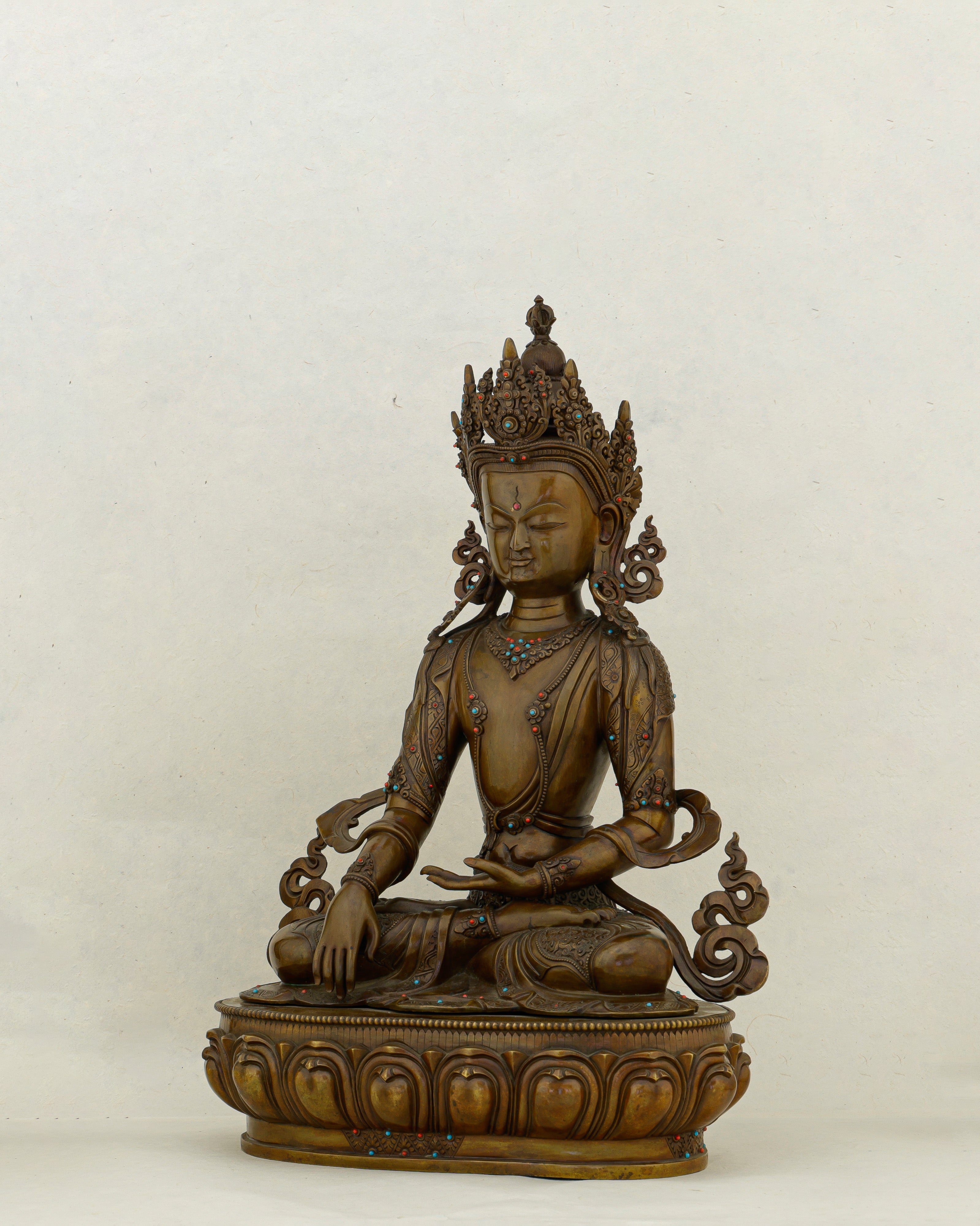 Crowned in Copper, Rooted in Power | Nepalese Oxidized Mitrugpa That Purifies Every Space