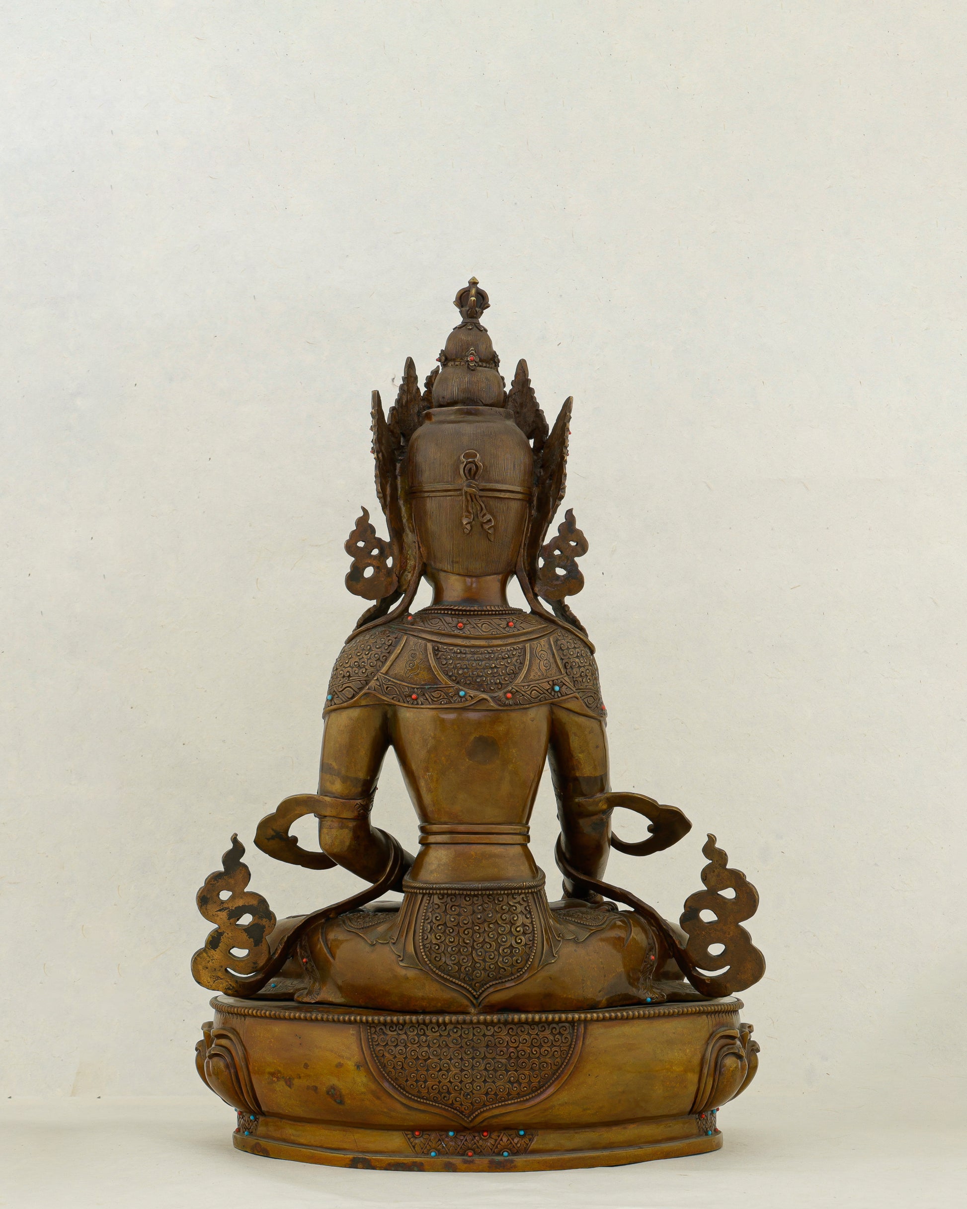 Crowned in Copper, Rooted in Power | Nepalese Oxidized Mitrugpa That Purifies Every Space - Authentic Handcrafted Statue