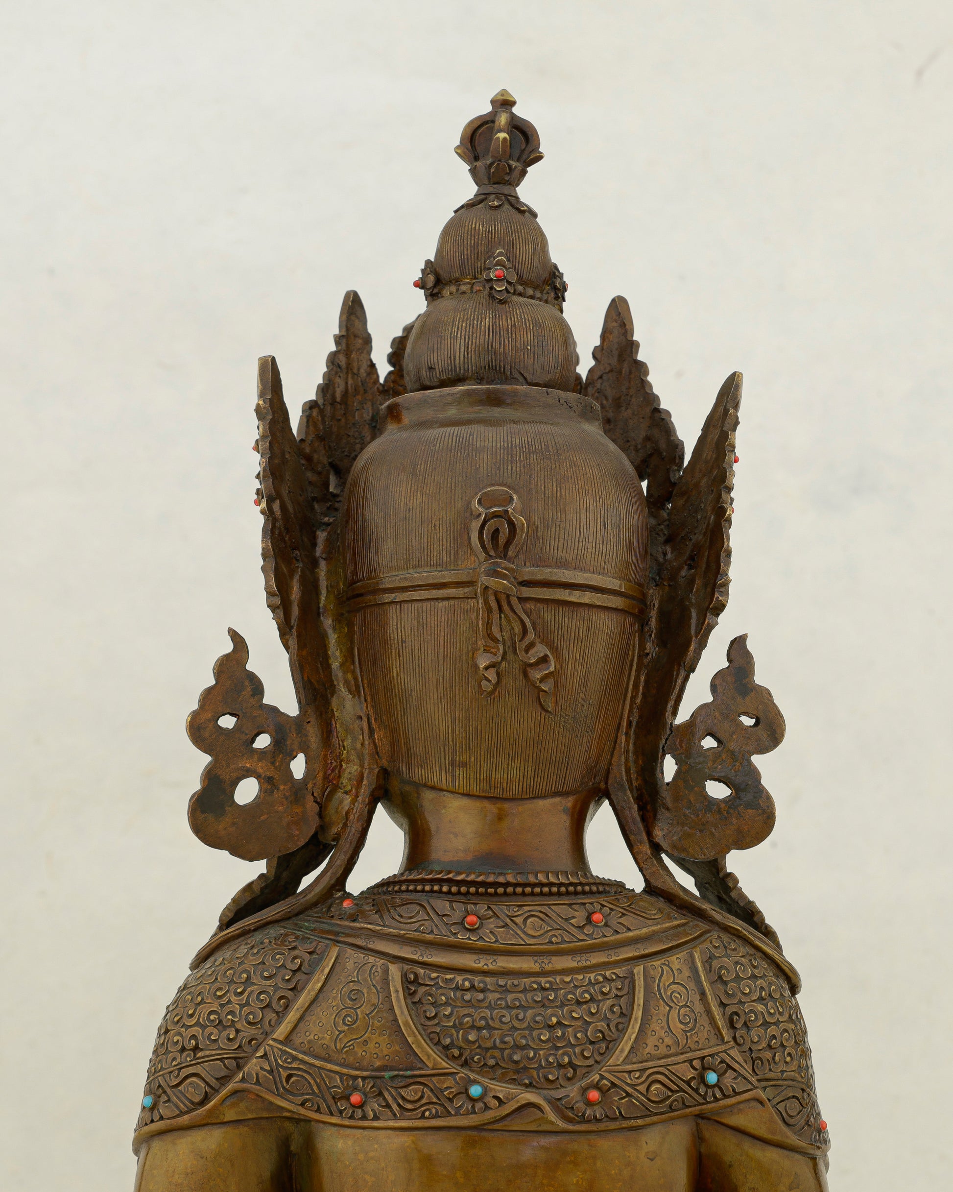 Crowned in Copper, Rooted in Power | Nepalese Oxidized Mitrugpa That Purifies Every Space - Authentic Handcrafted Statue