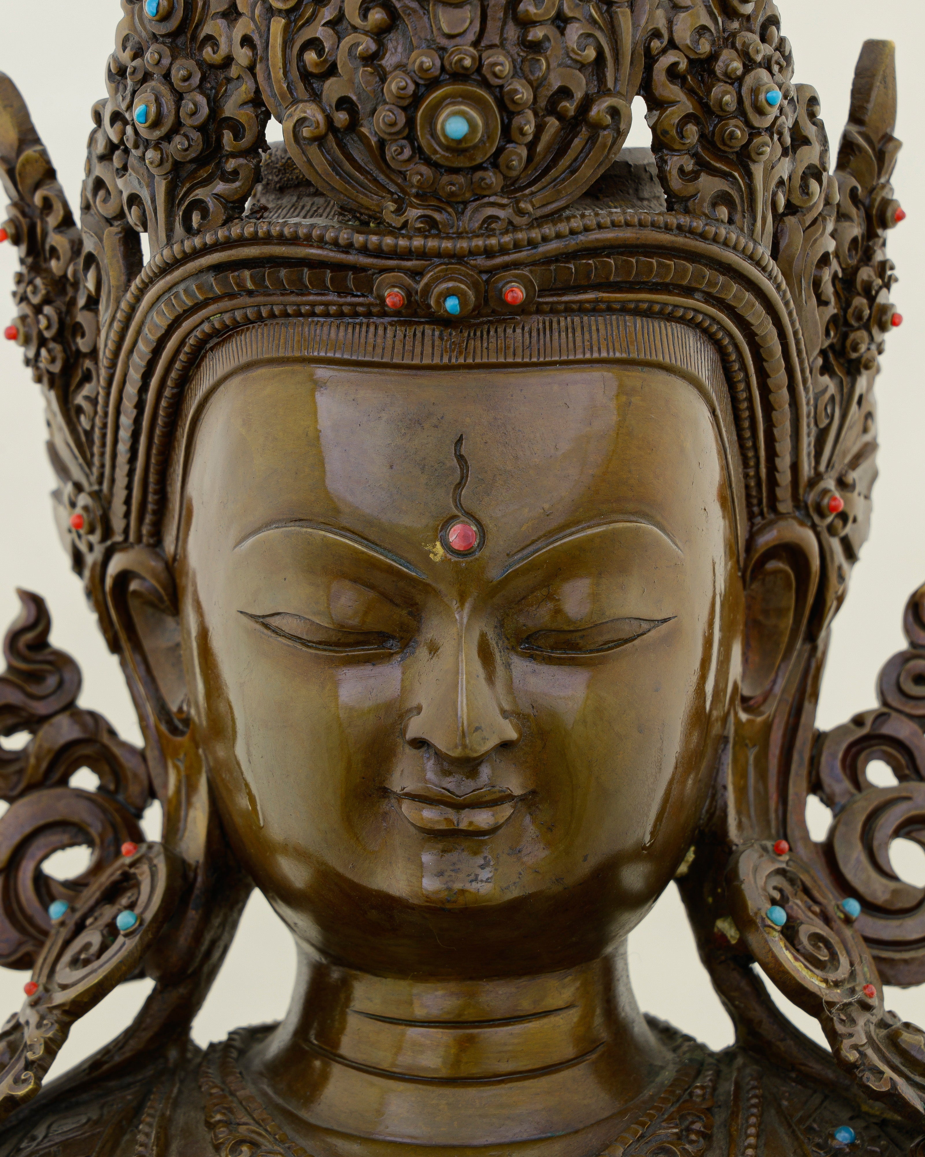 Crowned in Copper, Rooted in Power | Nepalese Oxidized Mitrugpa That Purifies Every Space