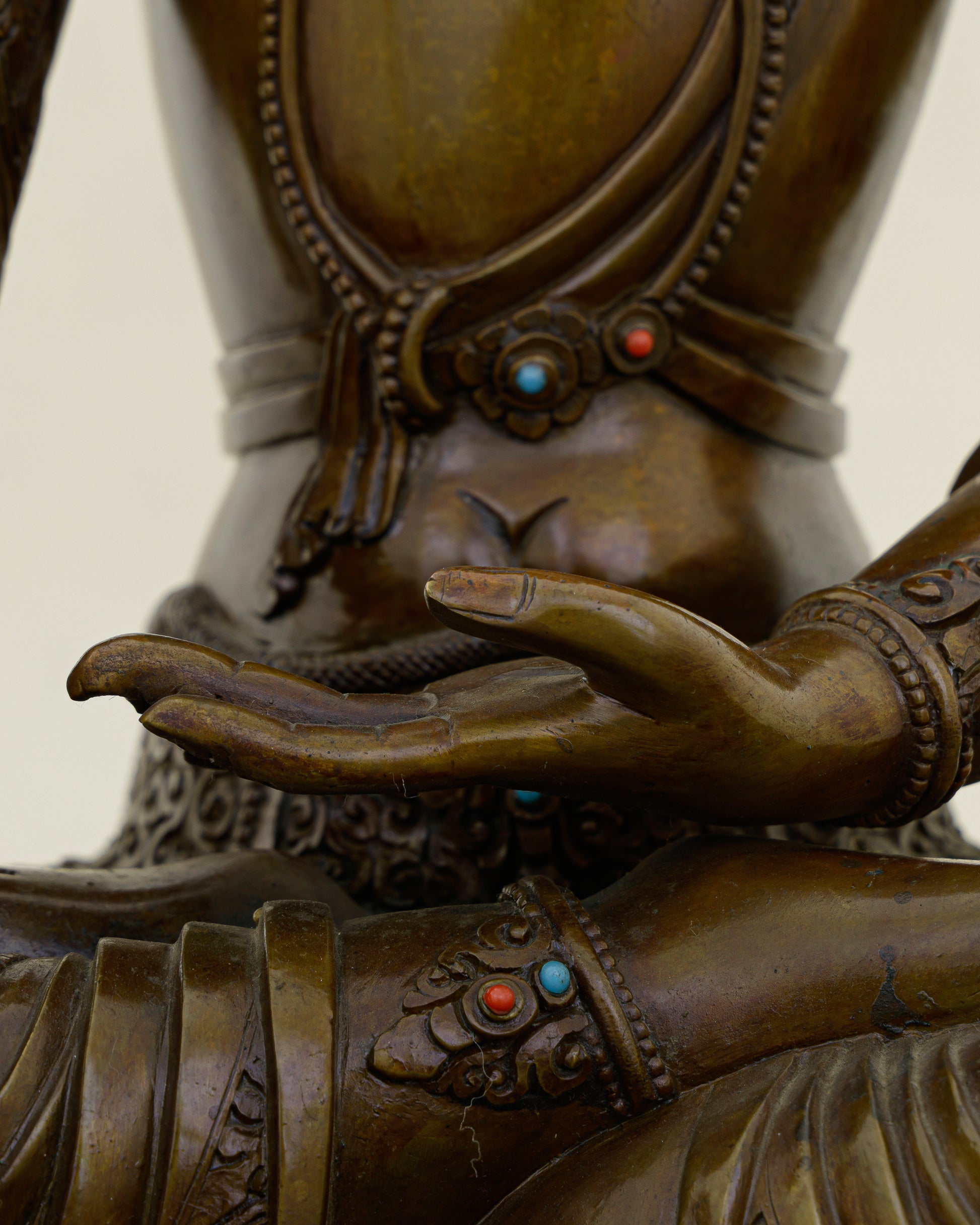 Crowned in Copper, Rooted in Power | Nepalese Oxidized Mitrugpa That Purifies Every Space - Authentic Handcrafted Statue