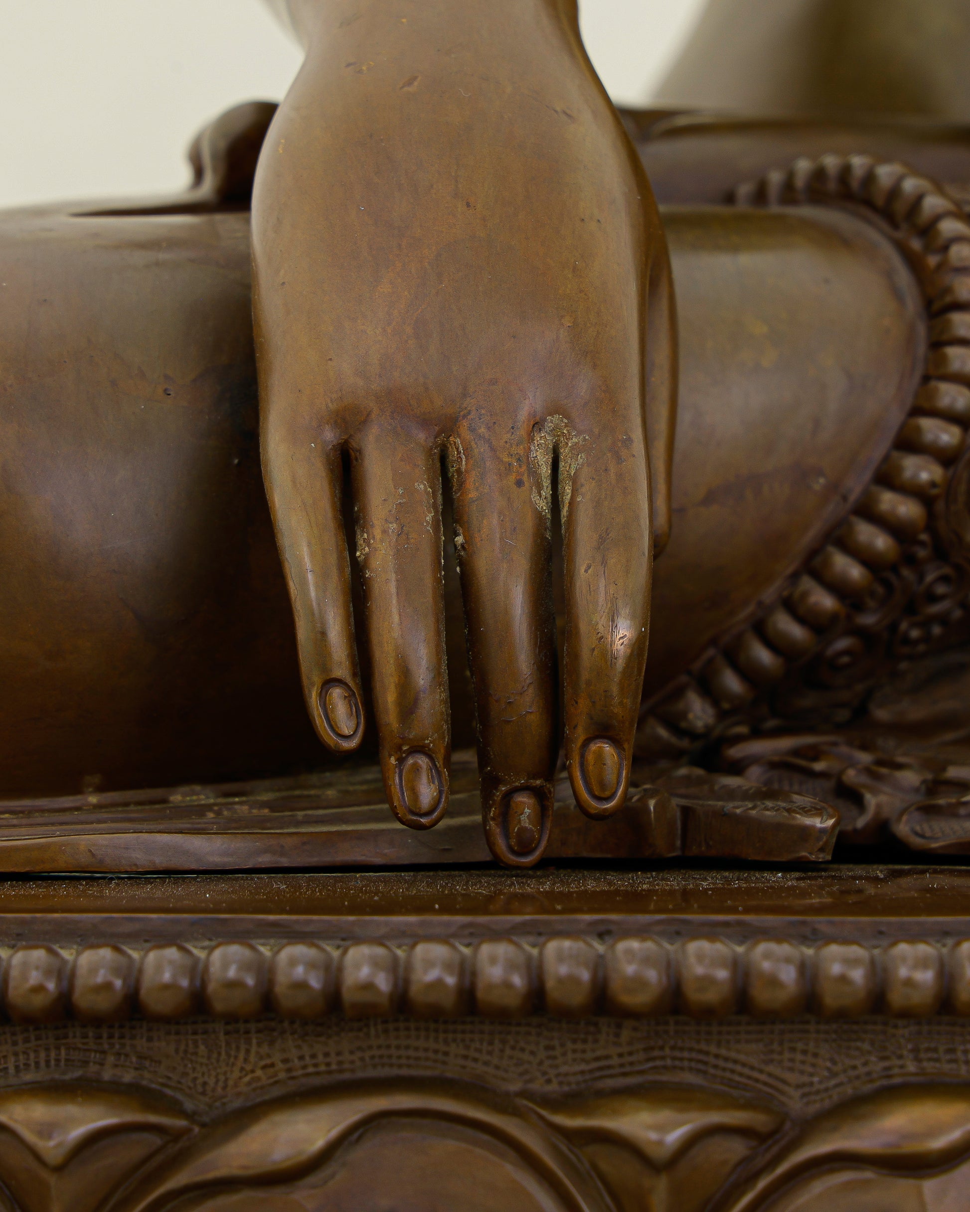Silence Cast in Copper | Nepalese Oxidized Sakyamuni Buddha That Commands Every Room - Authentic Handcrafted Statue