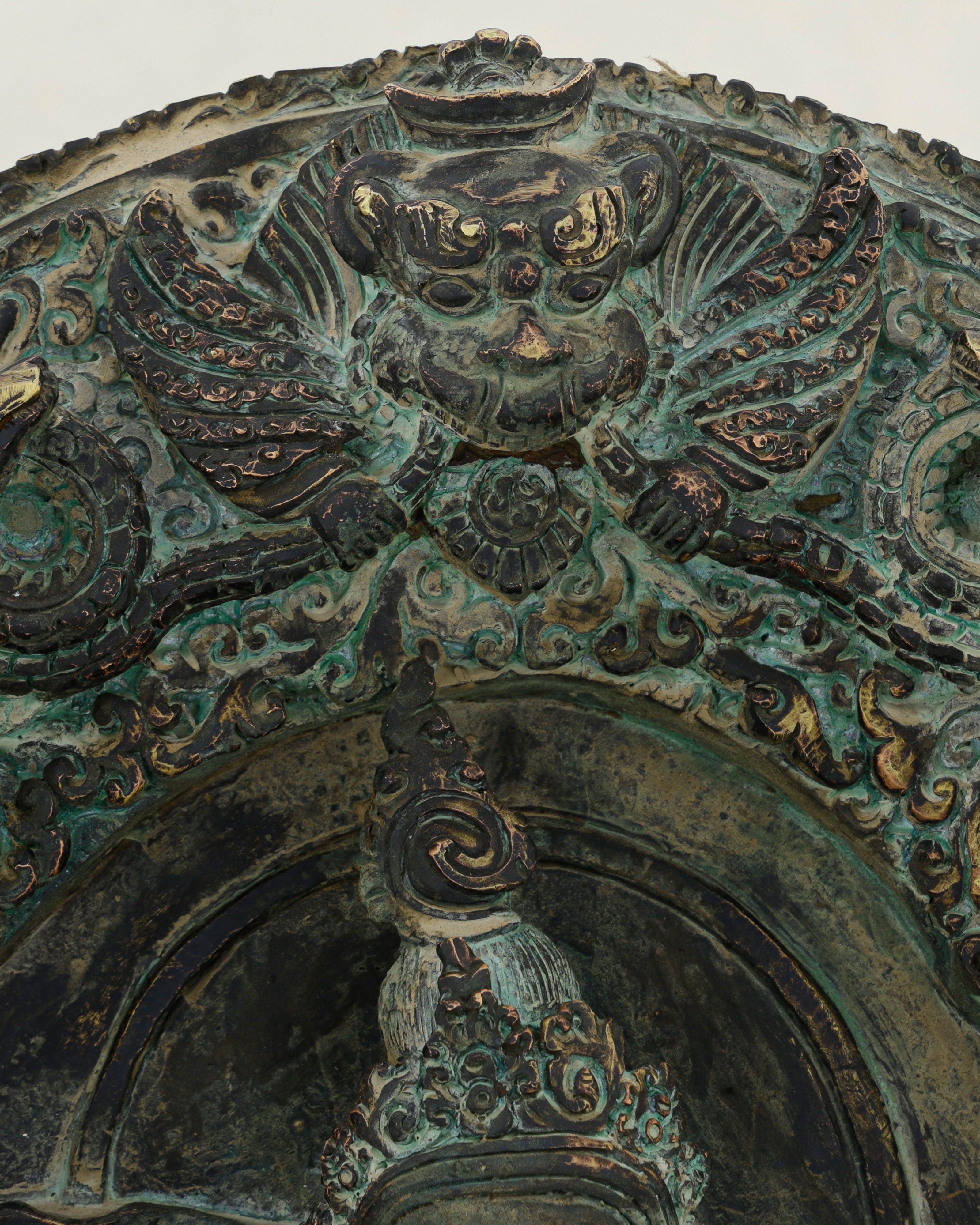 Ancient Wealth Rises from Darkness| Nepalese Antique Oxidized Dzambhala Shrine&nbsp;