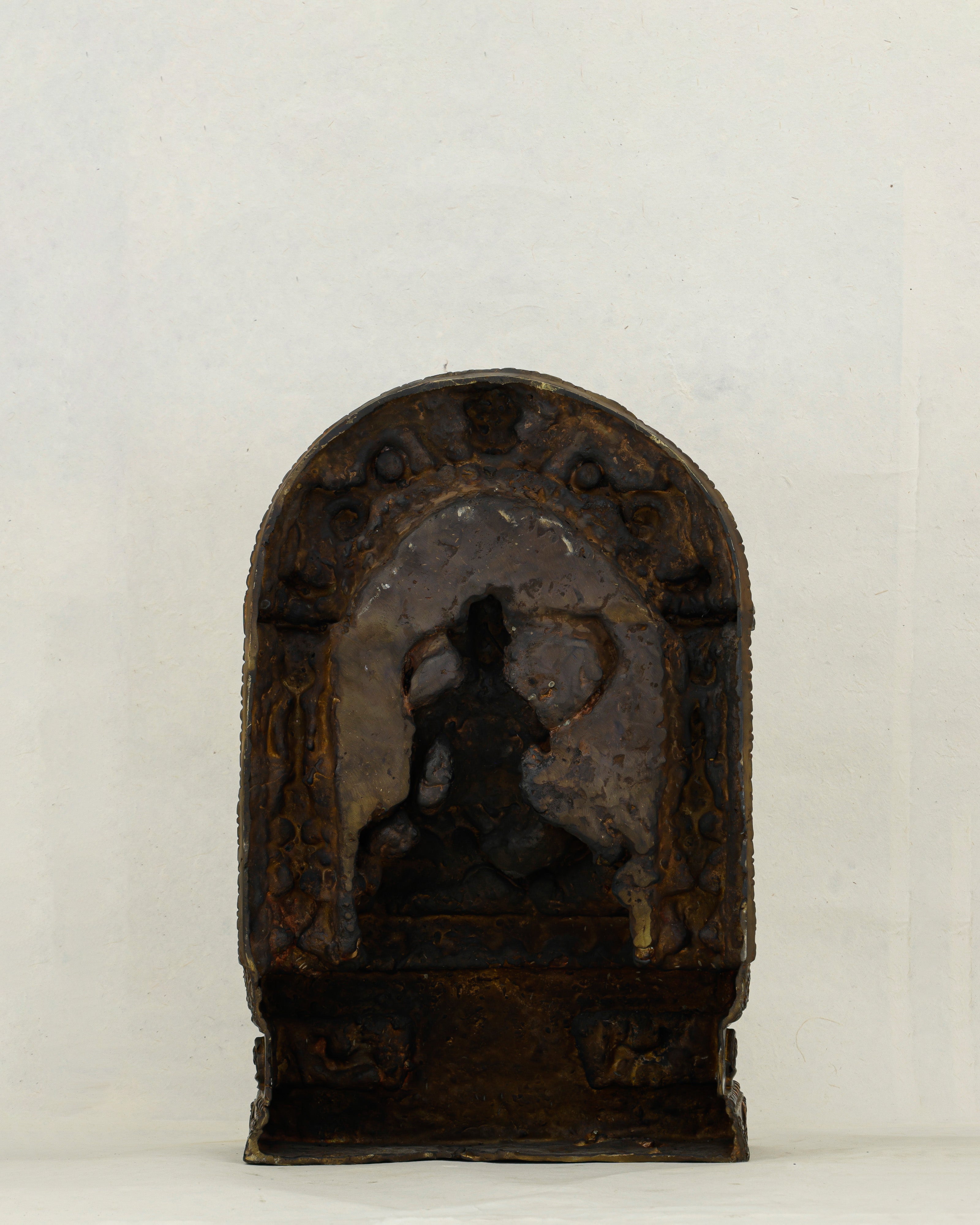 Copper-Kissed and Crown-Adorned | Nepalese Antique Dzambhala Shrine Statue That Flows With Fortune