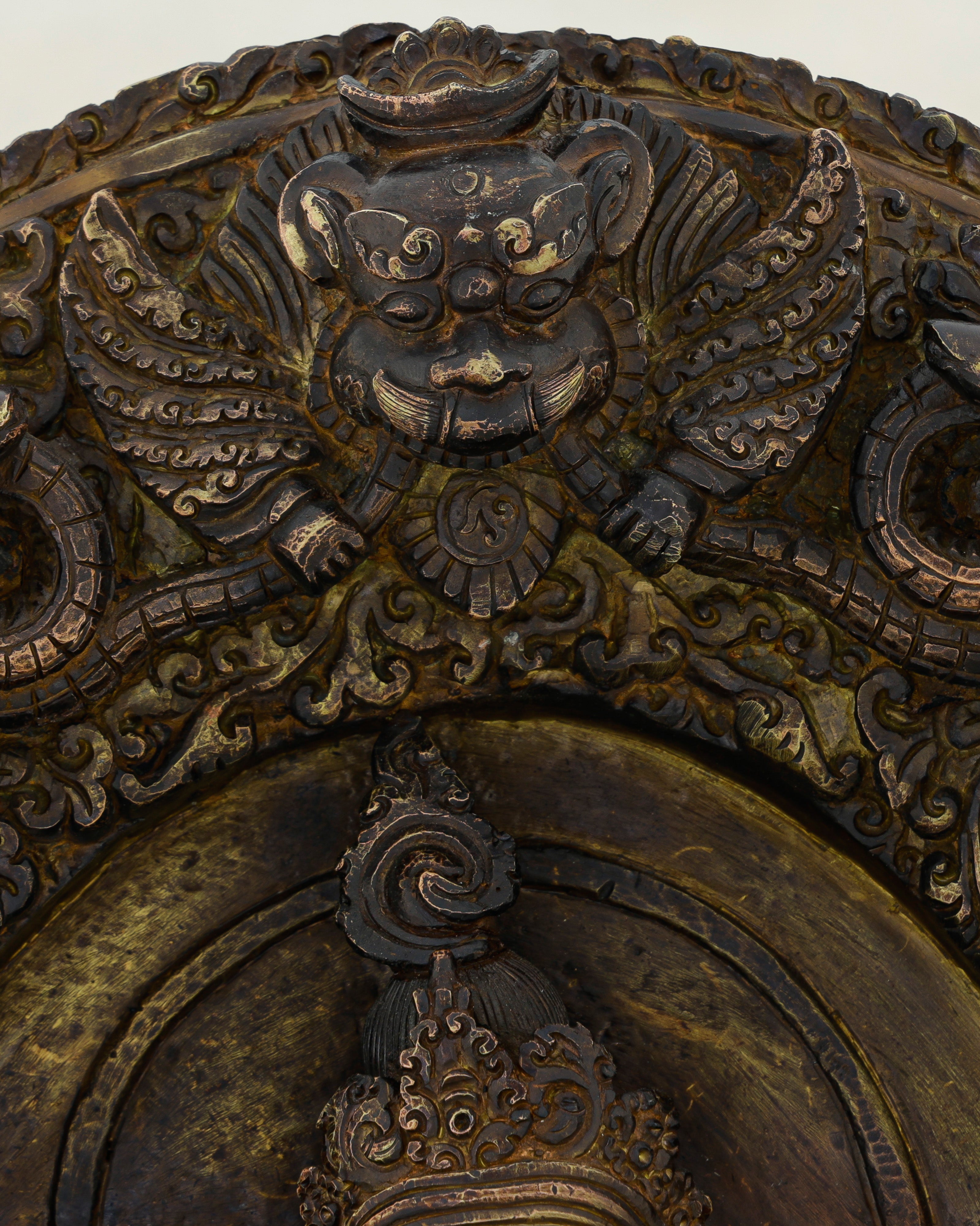 Copper-Kissed and Crown-Adorned | Nepalese Antique Dzambhala Shrine Statue That Flows With Fortune