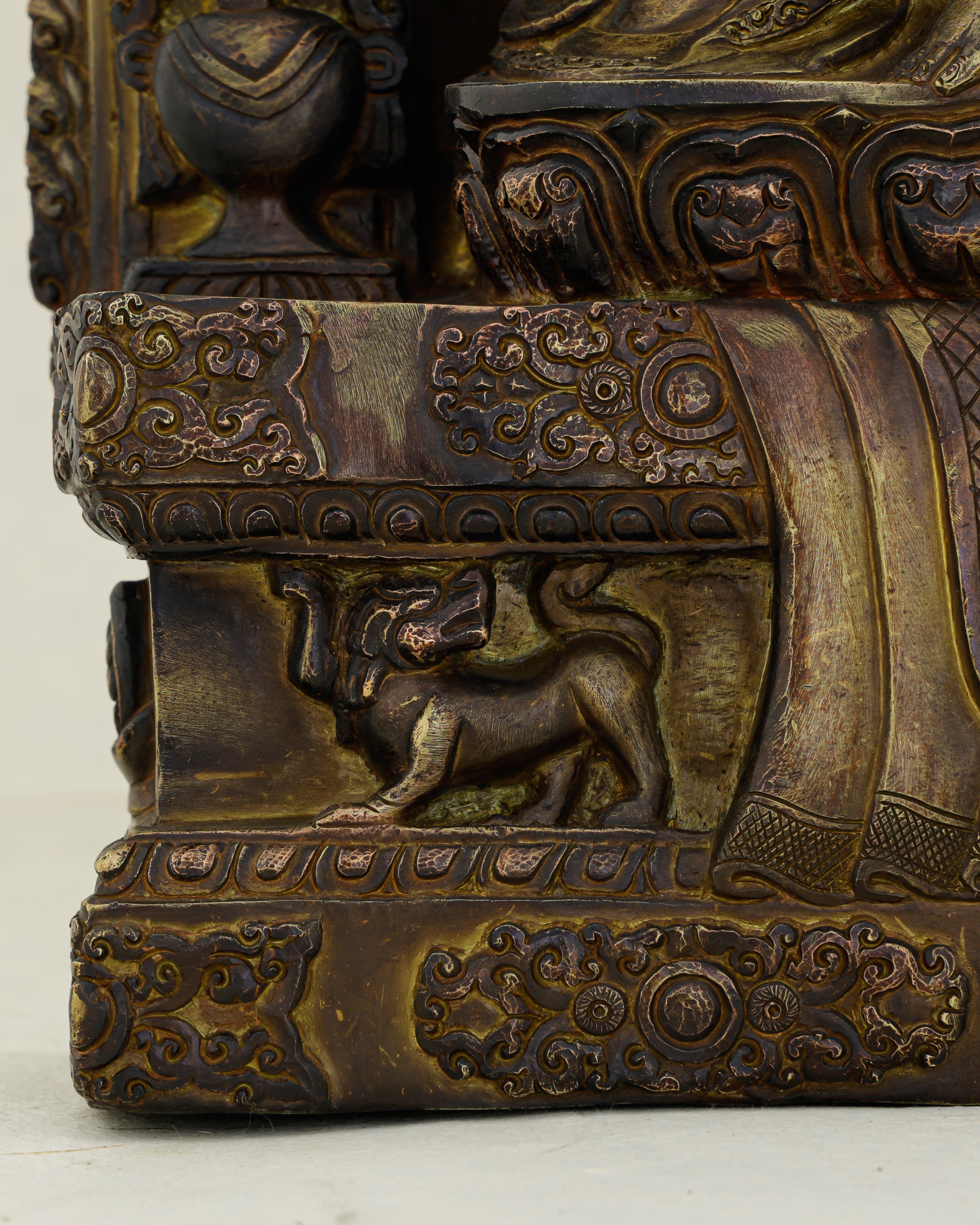 Copper-Kissed and Crown-Adorned | Nepalese Antique Dzambhala Shrine Statue That Flows With Fortune