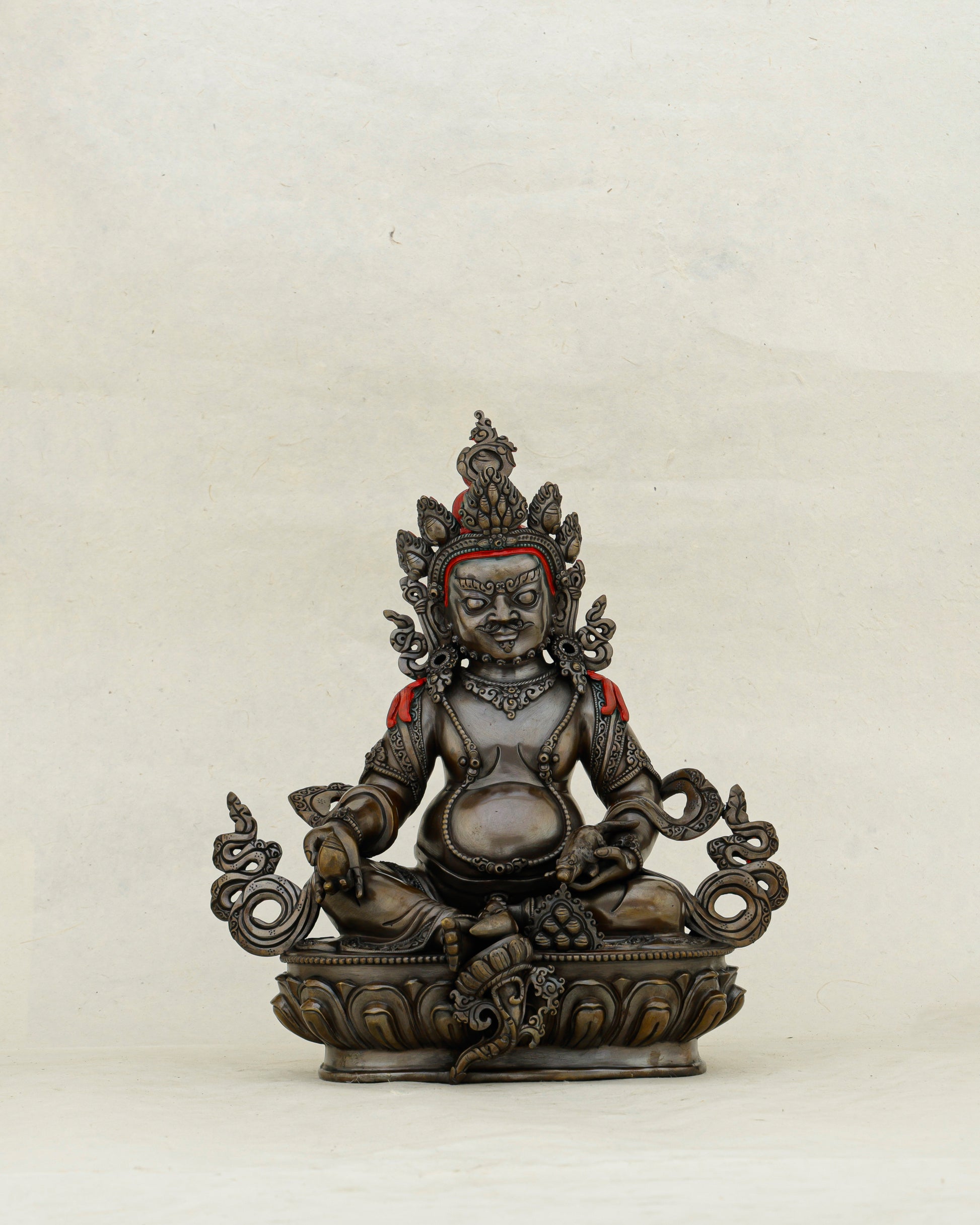 Dark, Powerful, and Overflowing | Nepalese Oxidized Dzambhala Statue That Unlocks Abundance - Authentic Handcrafted Statue