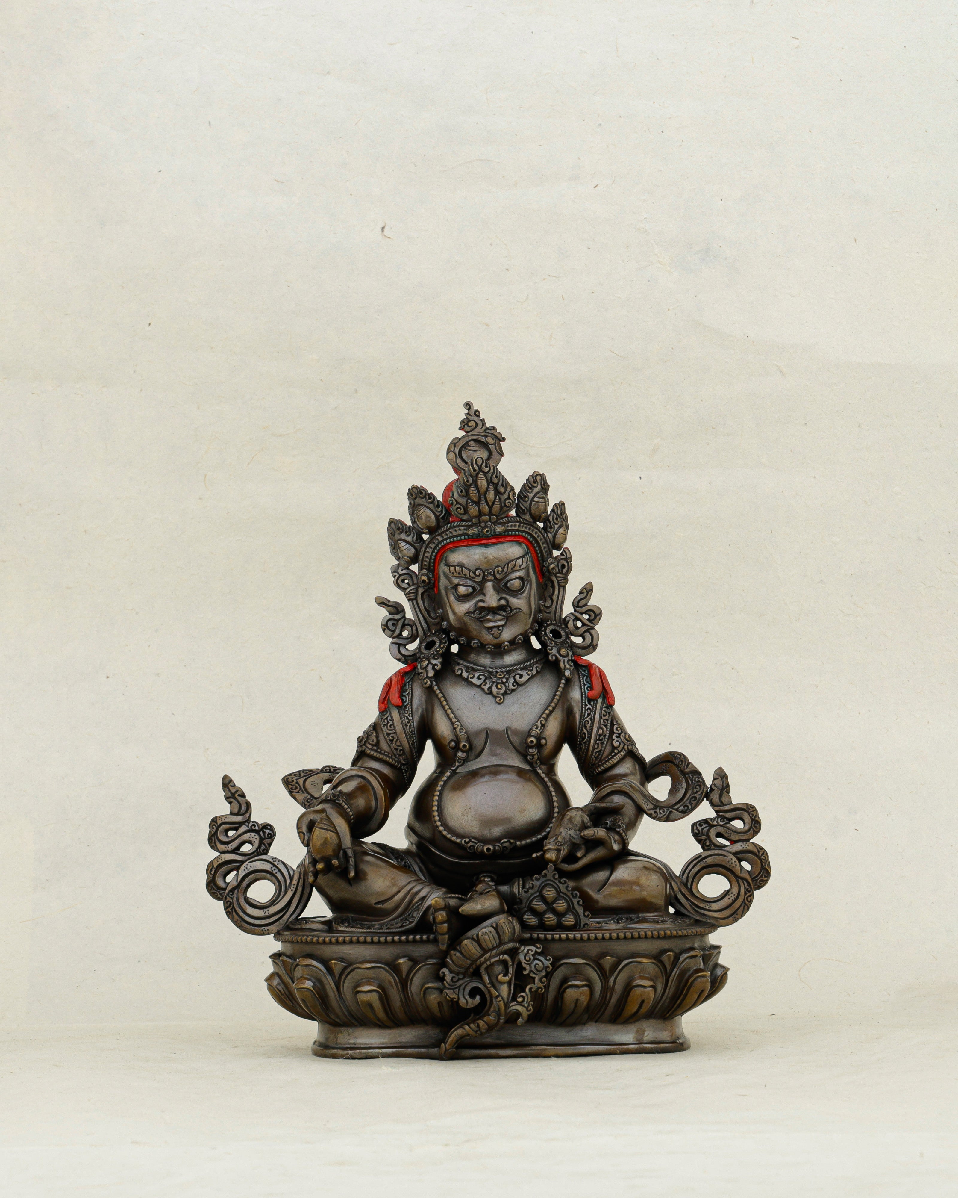 Dark, Powerful, and Overflowing | Nepalese Oxidized Dzambhala Statue That Unlocks Abundance