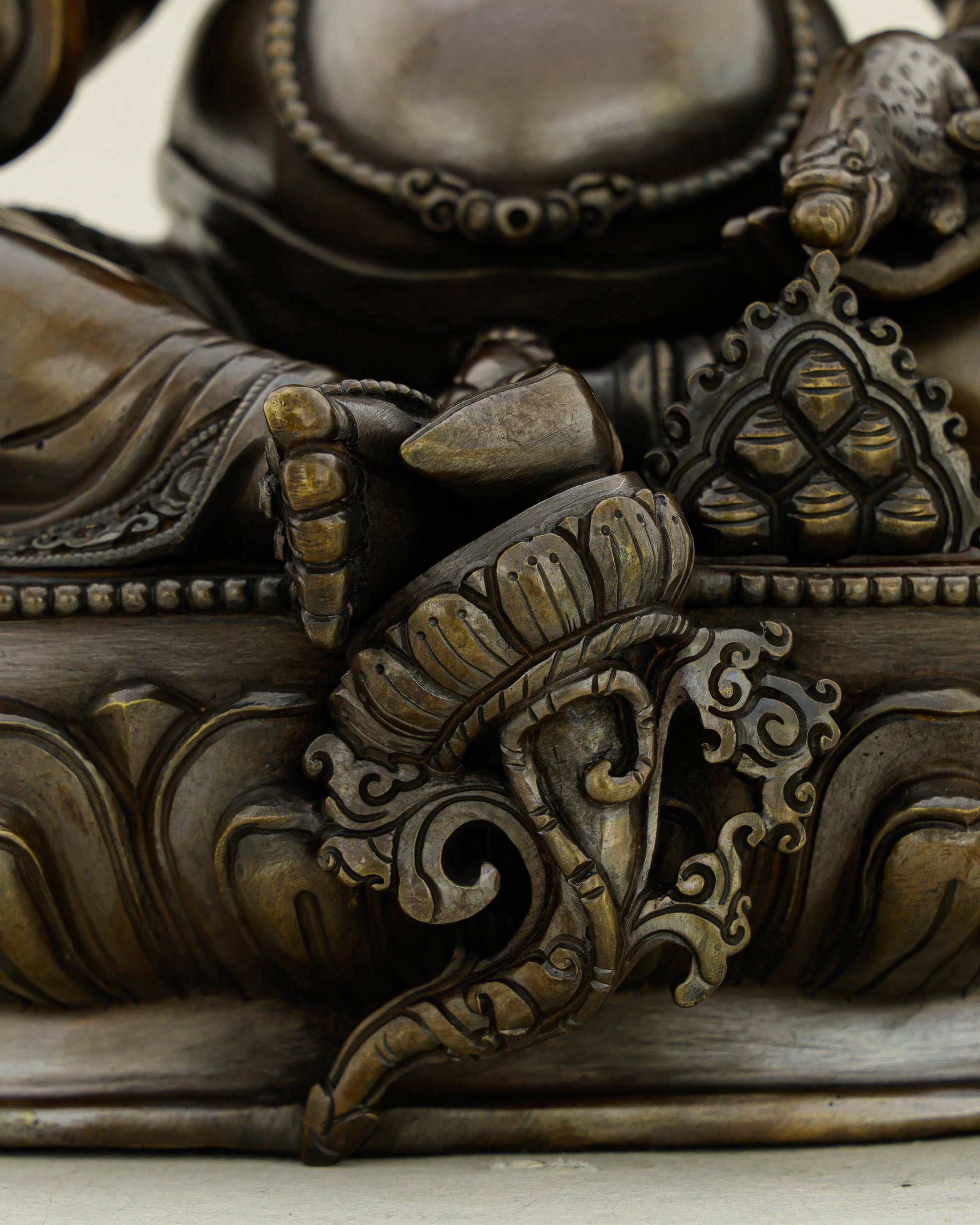 Dark, Powerful, and Overflowing | Nepalese Oxidized Dzambhala Statue That Unlocks Abundance - Authentic Handcrafted Statue