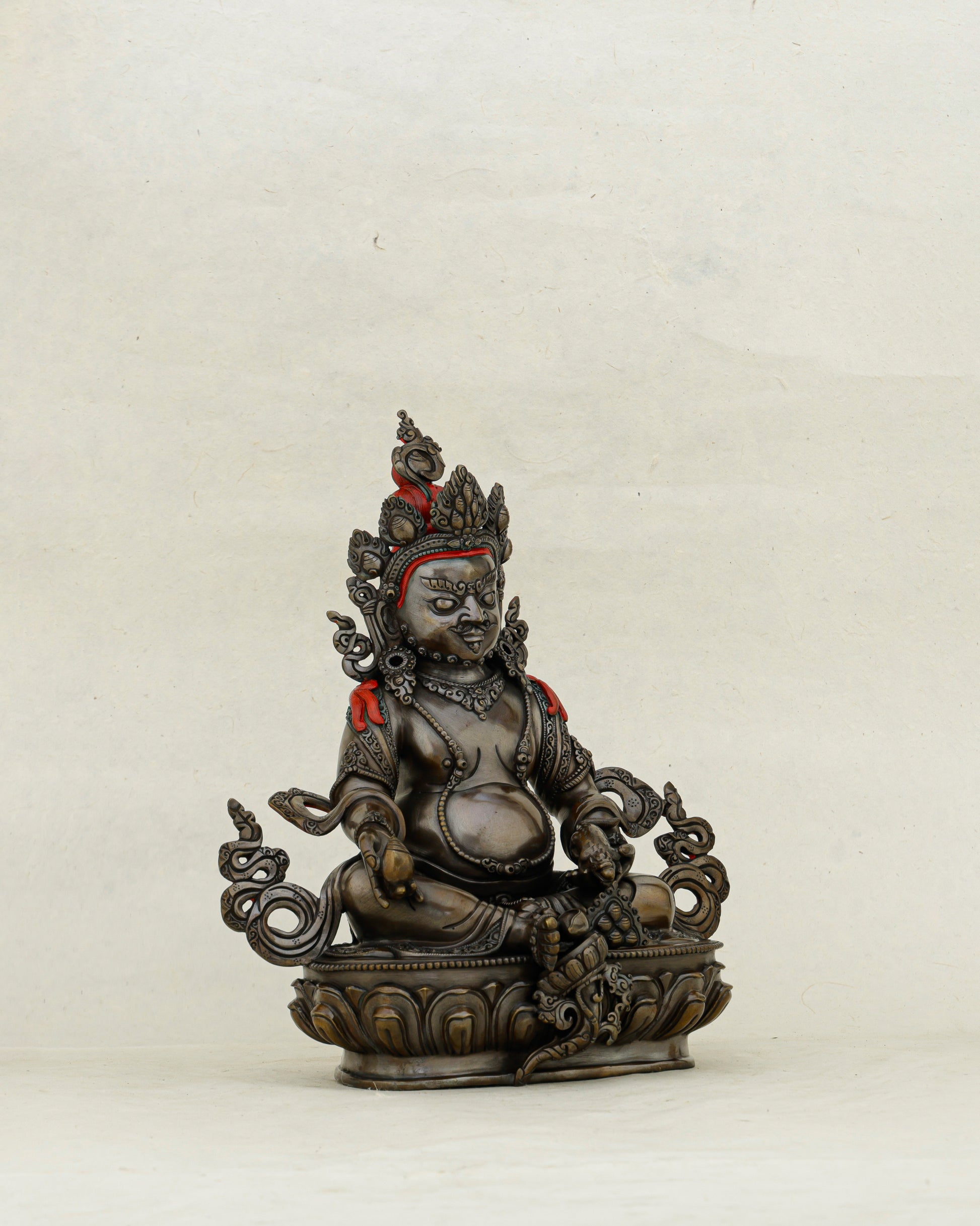 Dark, Powerful, and Overflowing | Nepalese Oxidized Dzambhala Statue That Unlocks Abundance - Authentic Handcrafted Statue