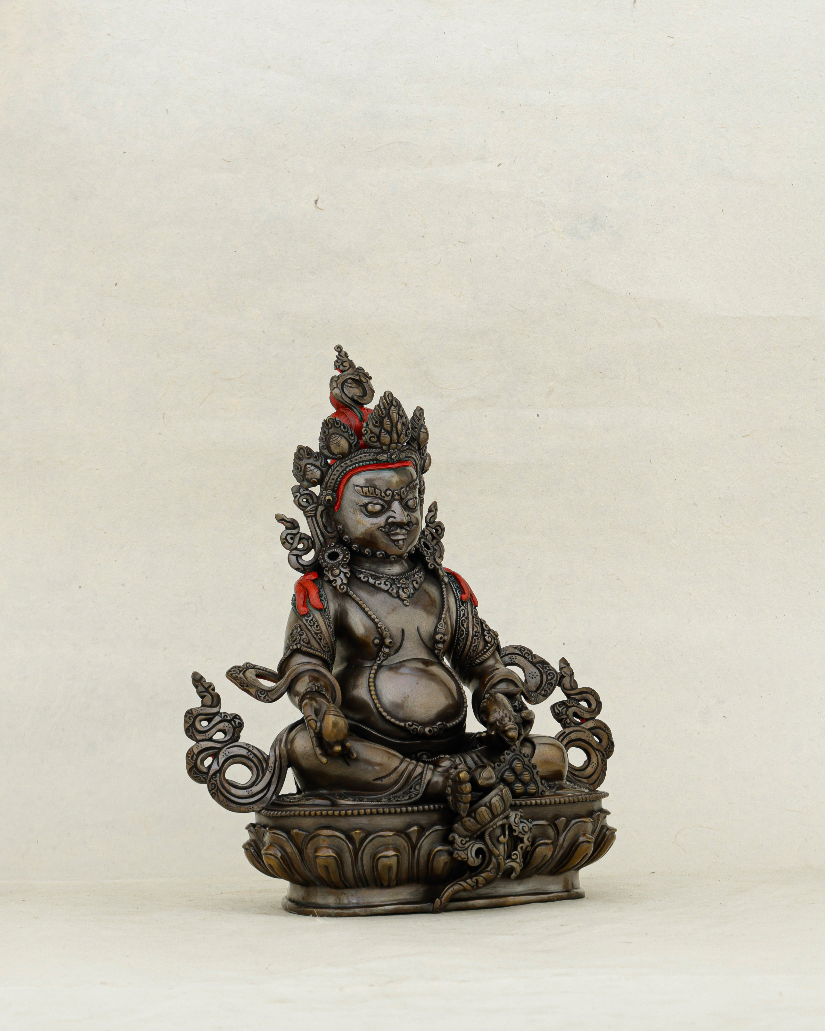 Dark, Powerful, and Overflowing | Nepalese Oxidized Dzambhala Statue That Unlocks Abundance