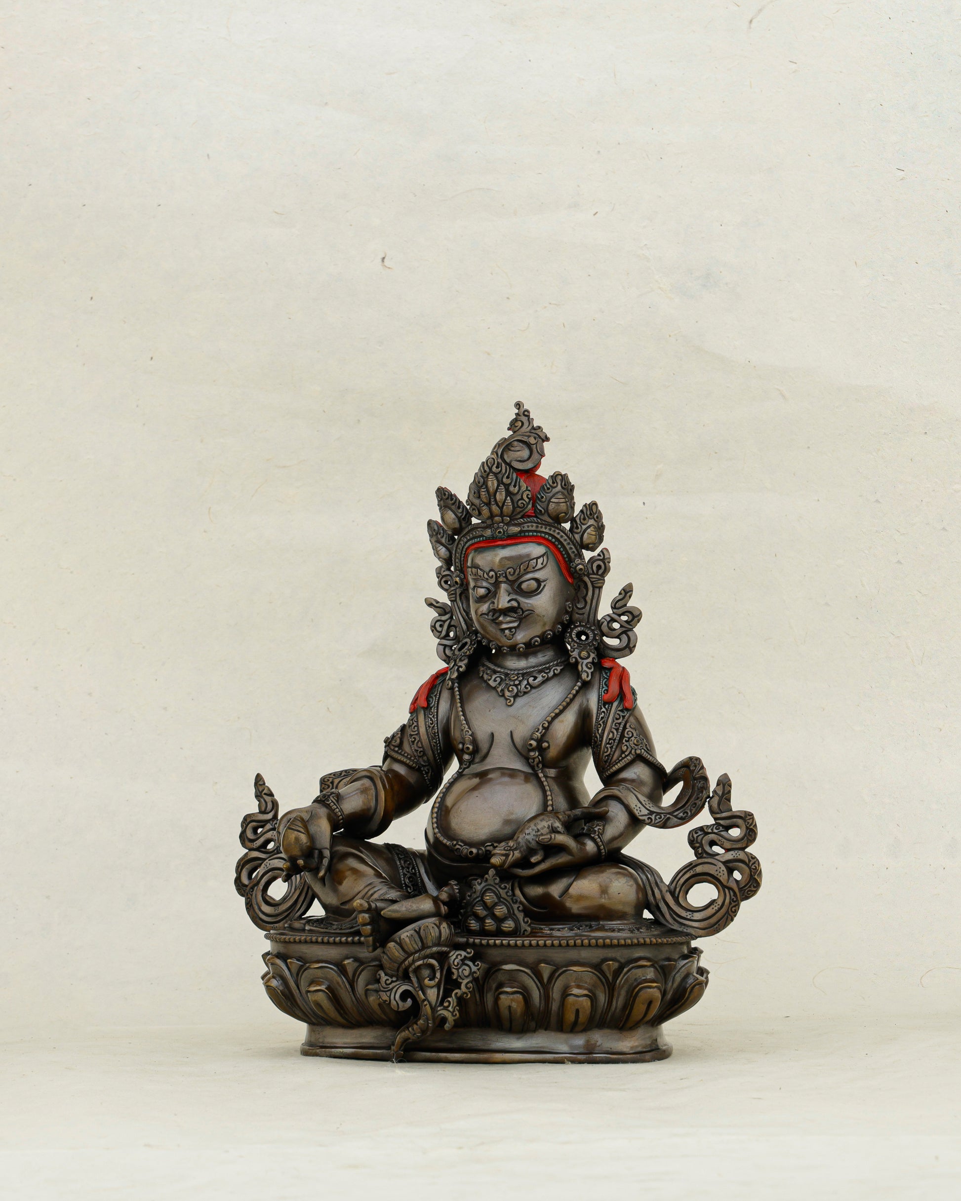 Dark, Powerful, and Overflowing | Nepalese Oxidized Dzambhala Statue That Unlocks Abundance - Authentic Handcrafted Statue