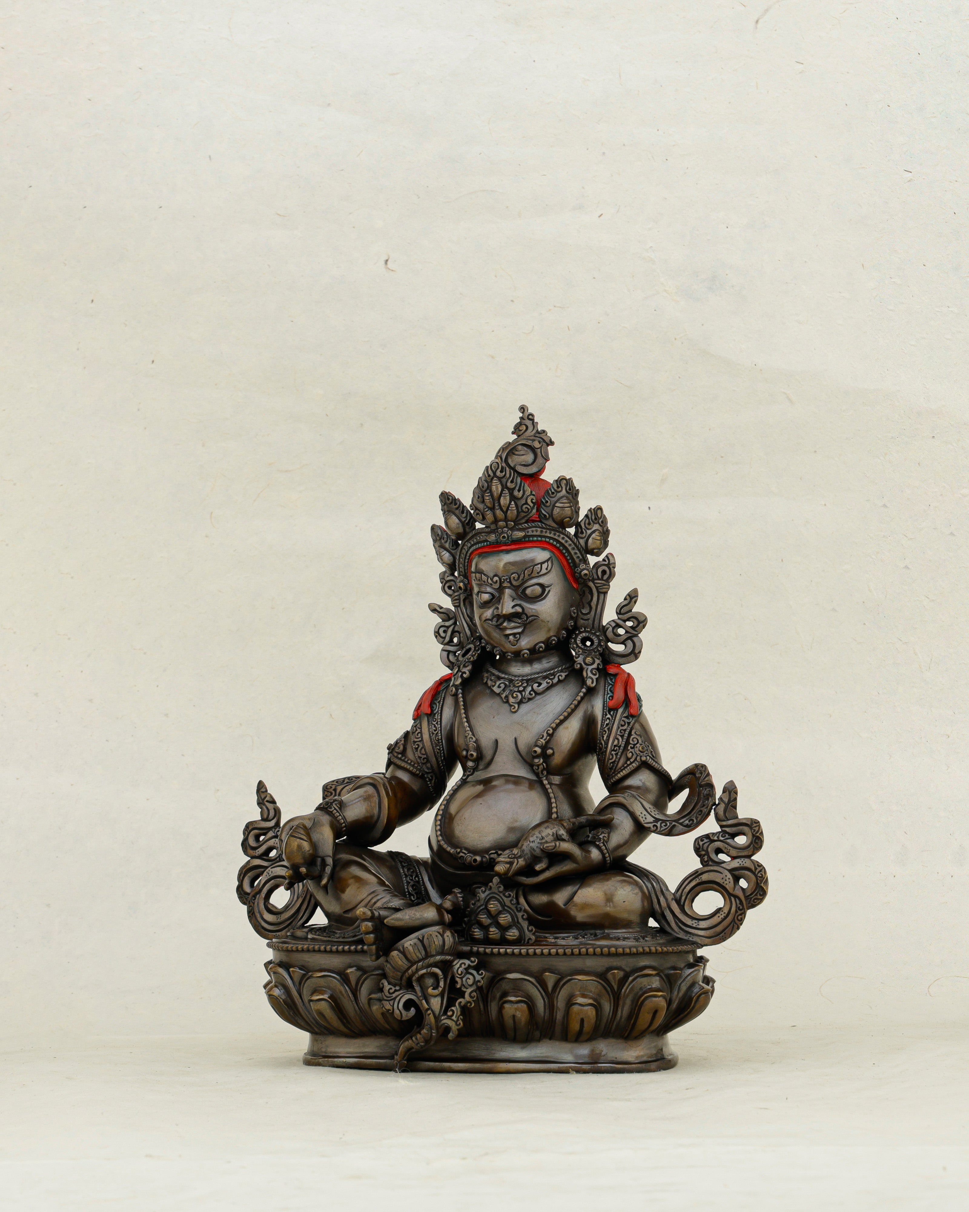 Dark, Powerful, and Overflowing | Nepalese Oxidized Dzambhala Statue That Unlocks Abundance