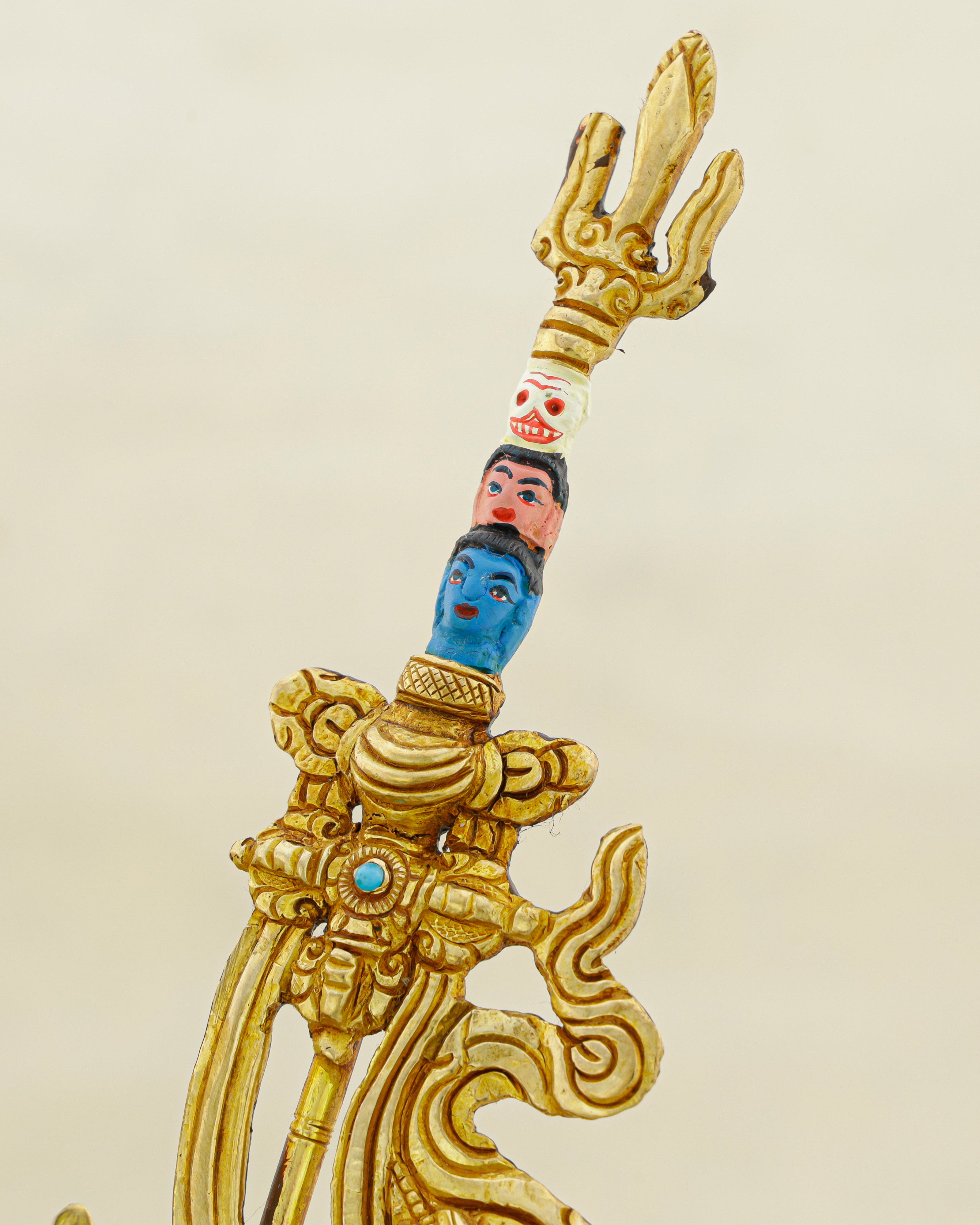 Born from a Lotus, Forged in Gold | Nepalese 24K Guru Rinpoche Statue
