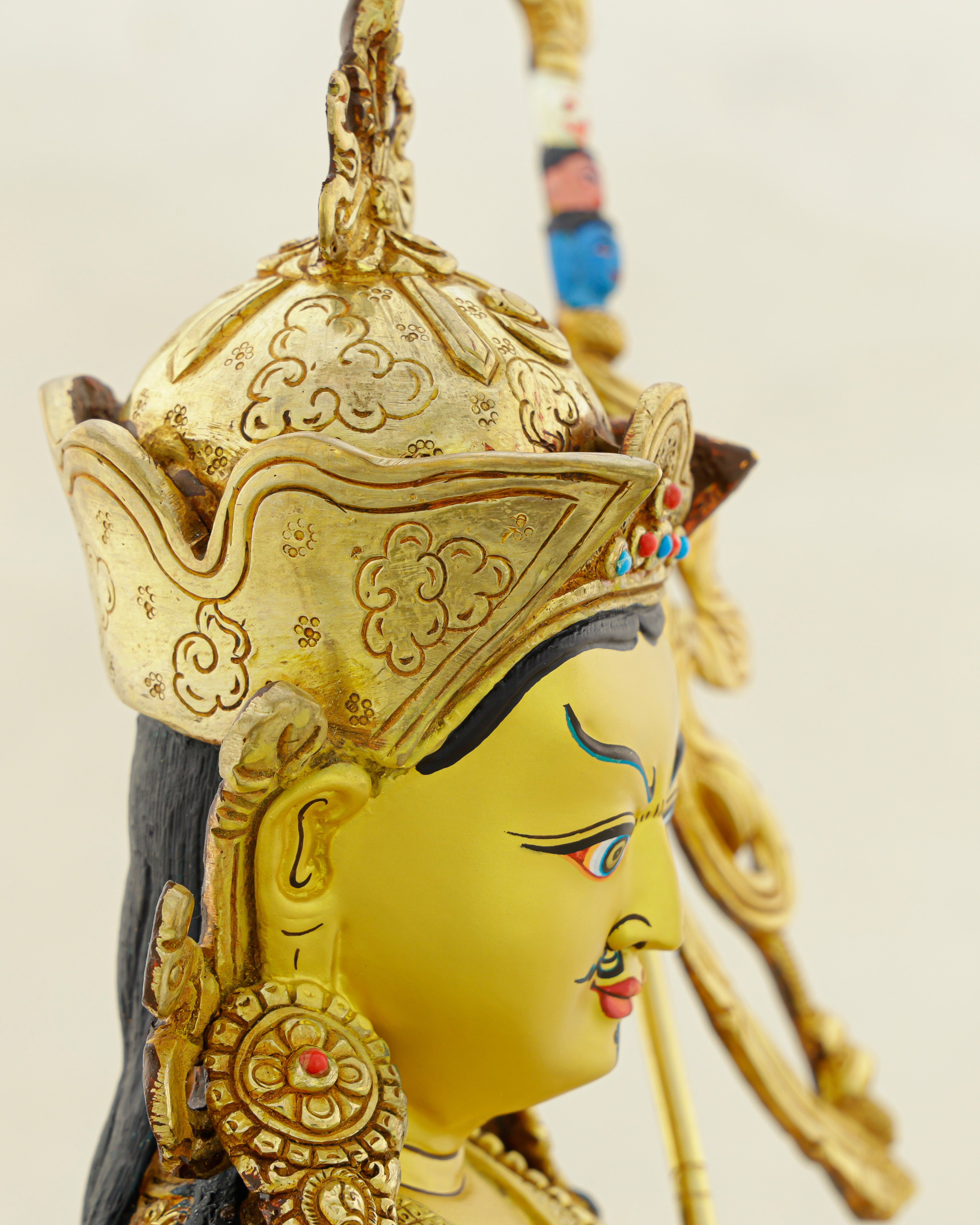 Born from a Lotus, Forged in Gold | Nepalese 24K Guru Rinpoche Statue