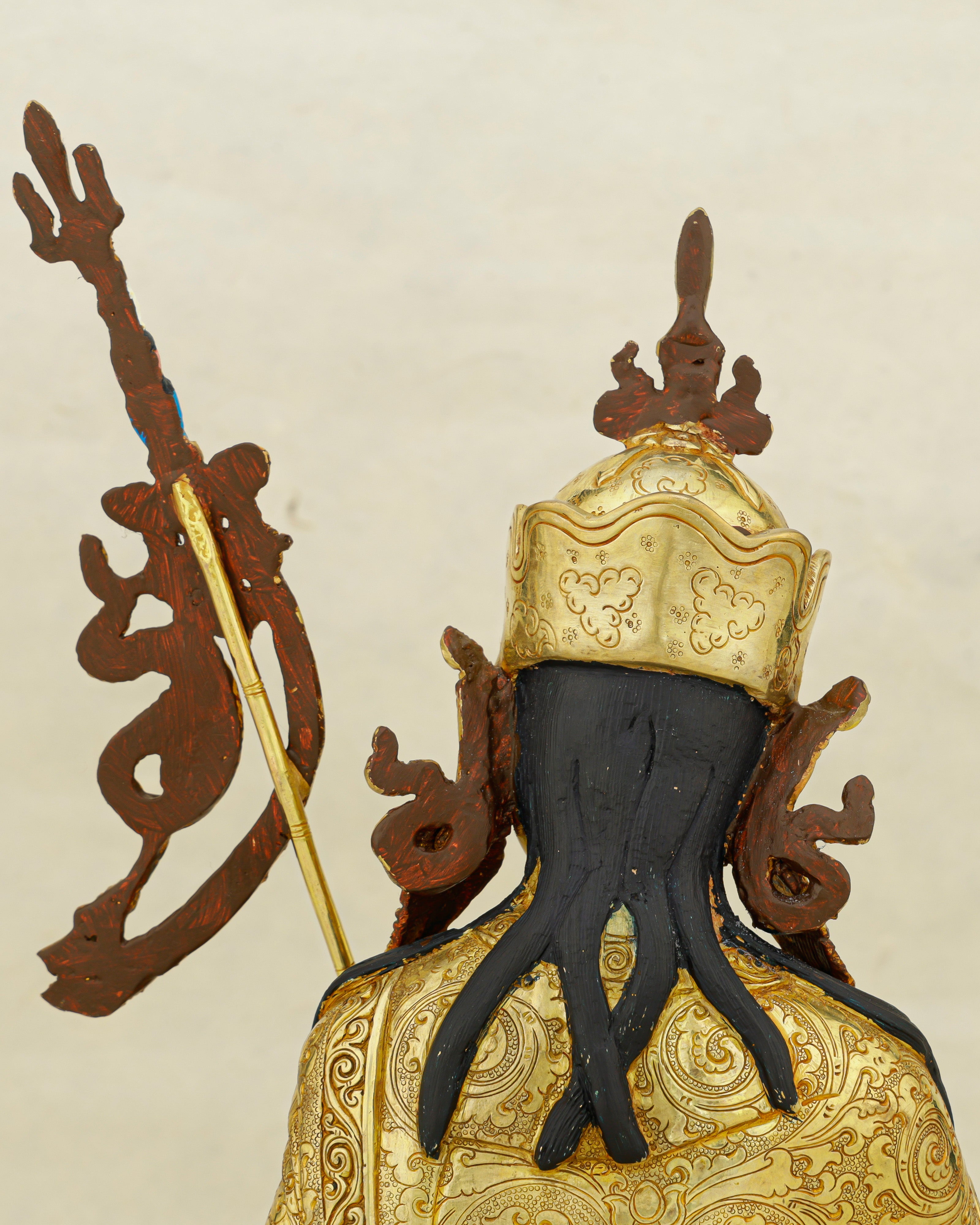 Born from a Lotus, Forged in Gold | Nepalese 24K Guru Rinpoche Statue