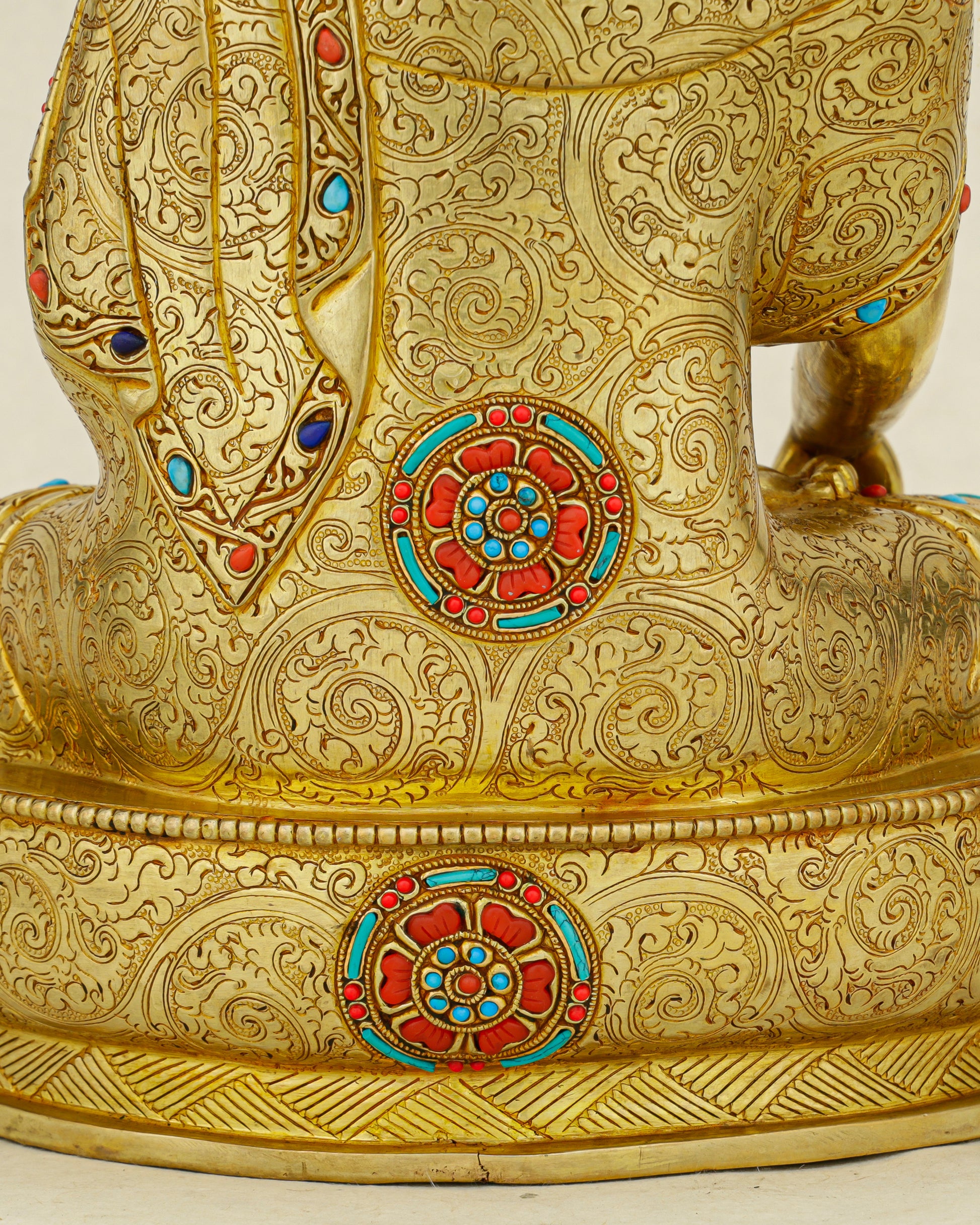 Gold Upon Gold, Truth Upon Truth | Nepalese 24K Sakyamuni Buddha That Illuminates Every Space - Authentic Handcrafted Statue