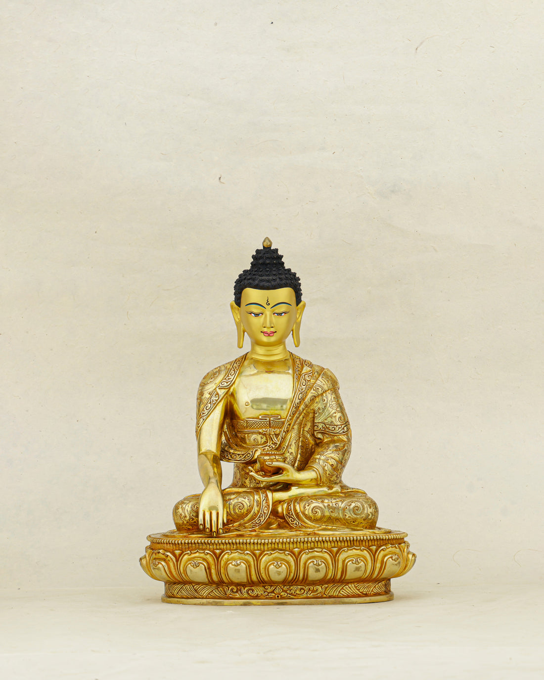Where Stillness Becomes Gold | Nepalese 24K Sakyamuni Buddha - Handcrafted Buddhist Statue