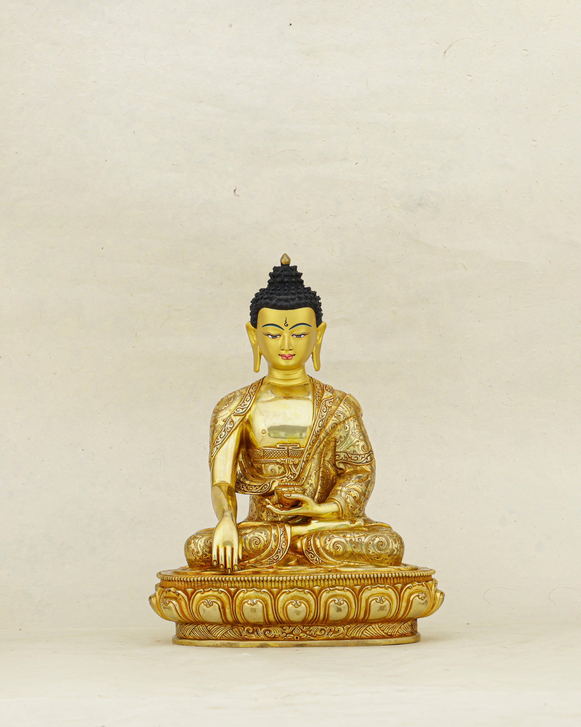 Where Stillness Becomes Gold | Nepalese 24K Sakyamuni Buddha - Authentic Handcrafted Statue