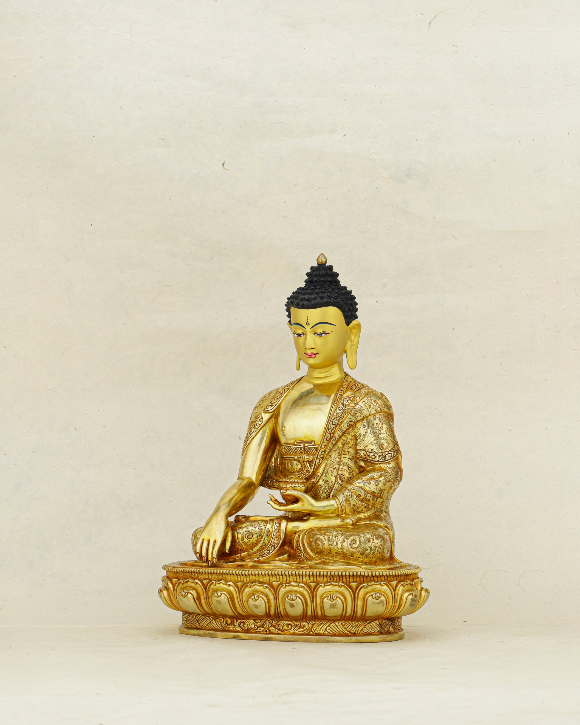 Where Stillness Becomes Gold | Nepalese 24K Sakyamuni Buddha - Authentic Handcrafted Statue