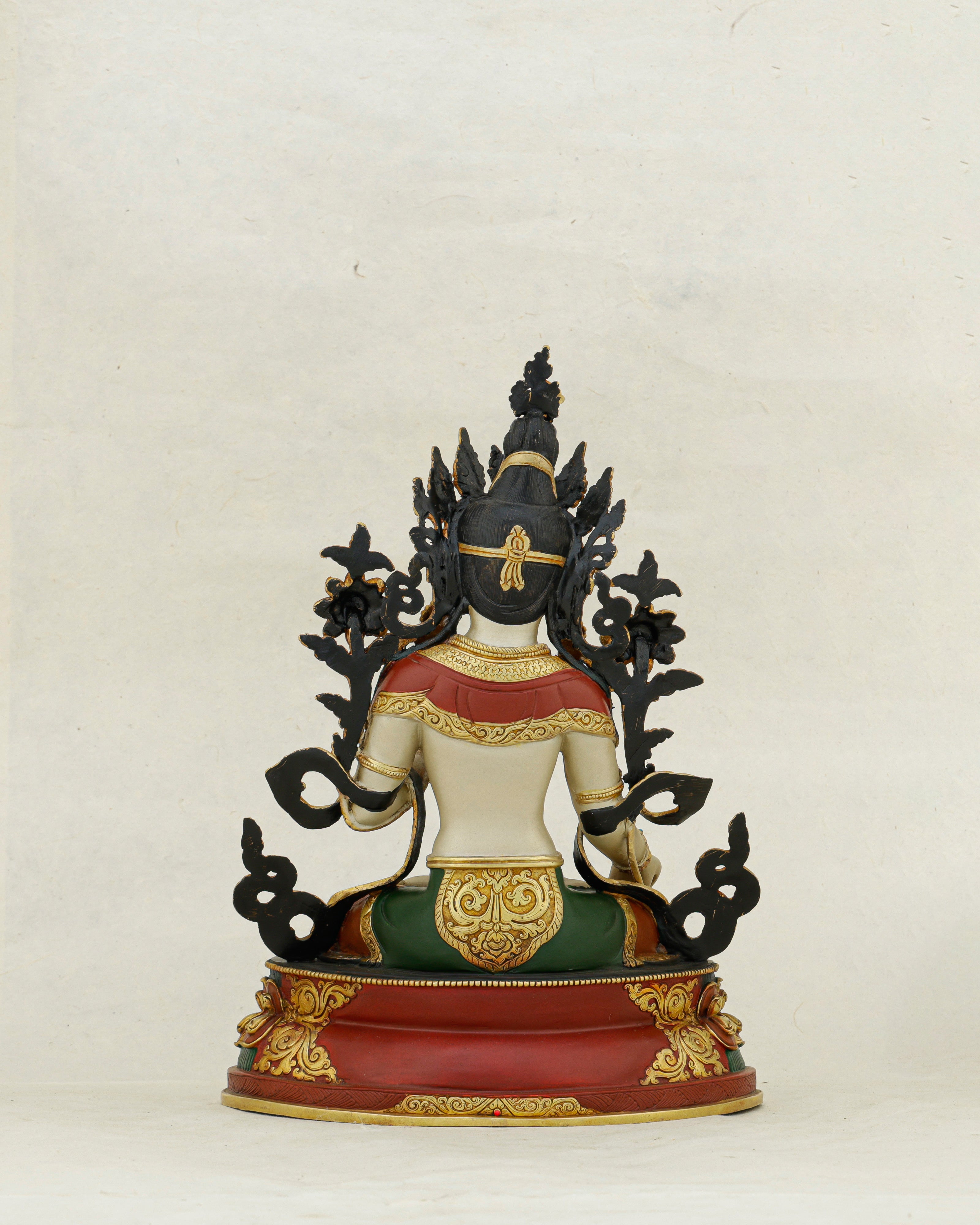 Seven Eyes of Compassion, One Eternal Grace | Nepalese White Tara Statue That Heals and Protects